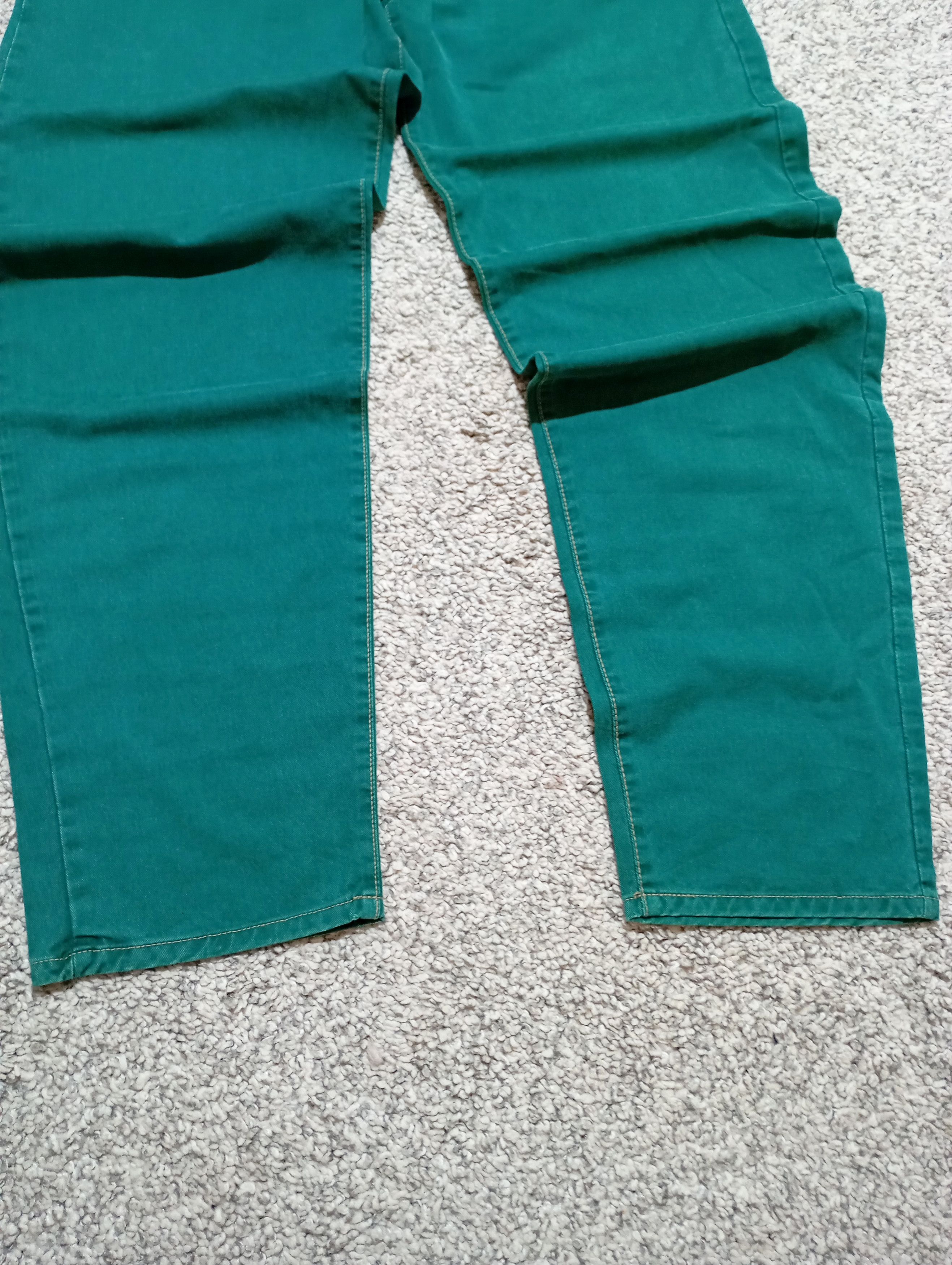 Diesel Vintage 90s Diesel Baggy Skate Denim Pant Perfect Green Hype Size US 33 - 8 Thumbnail