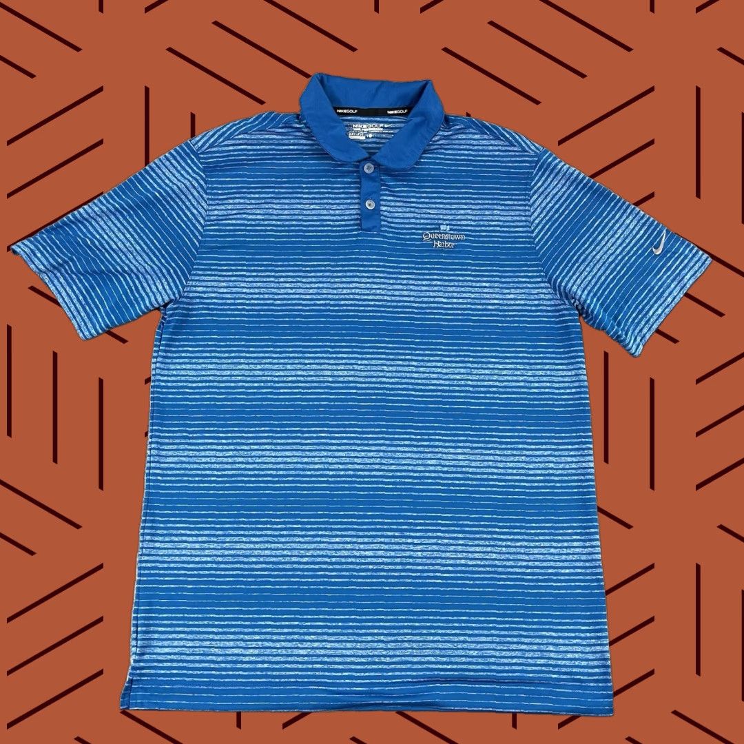 Nike Nike Polo Shirt Mens Large Blue Queenstown Harbor Golf Course Tour Performance Polo Mens Large Blue Nike Tour Performance Shirt Size US L / EU 52-54 / 3 - 1 Thumbnail