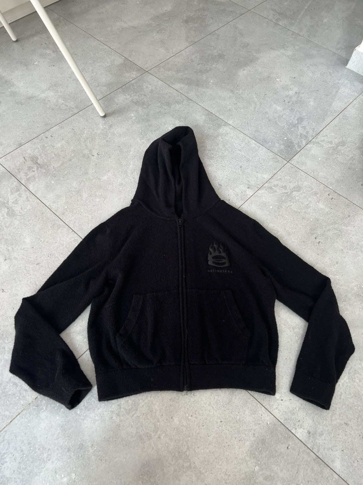 Balenciaga Super small fitted balenciaga burning unity zip hoodie Size US L / EU 52-54 / 3 - 3 Thumbnail
