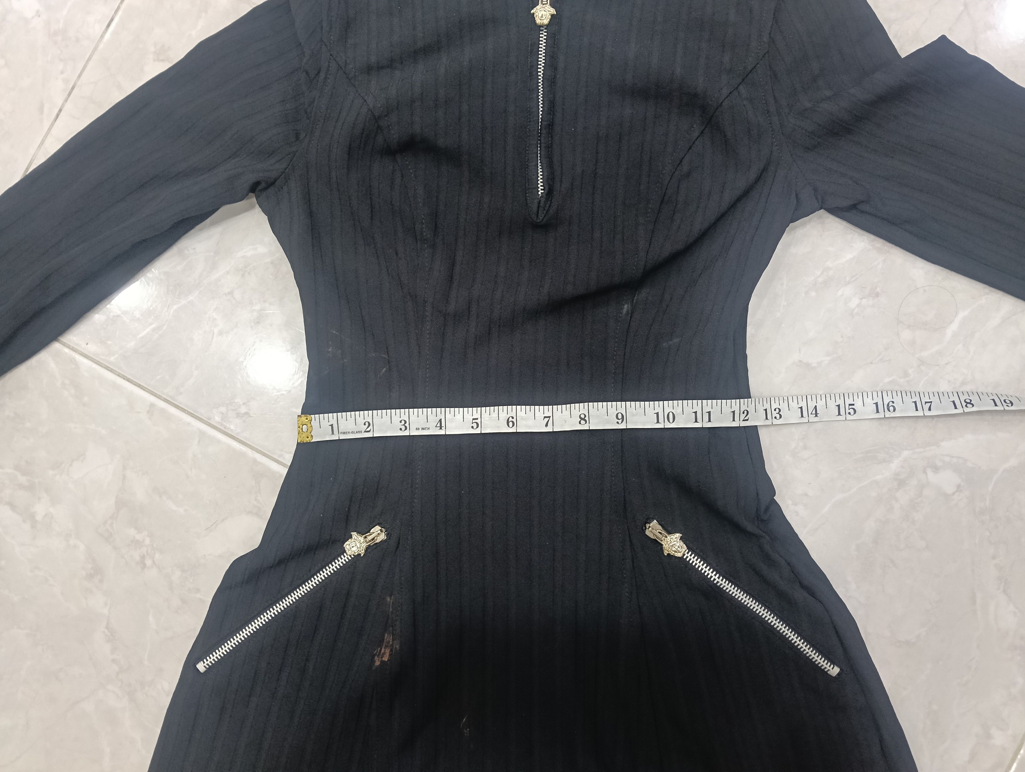 Versace Jeans Couture Vintage Versace Ribbed Dresses Long Sleeve Size S / US 4 / IT 40 - 15 Thumbnail