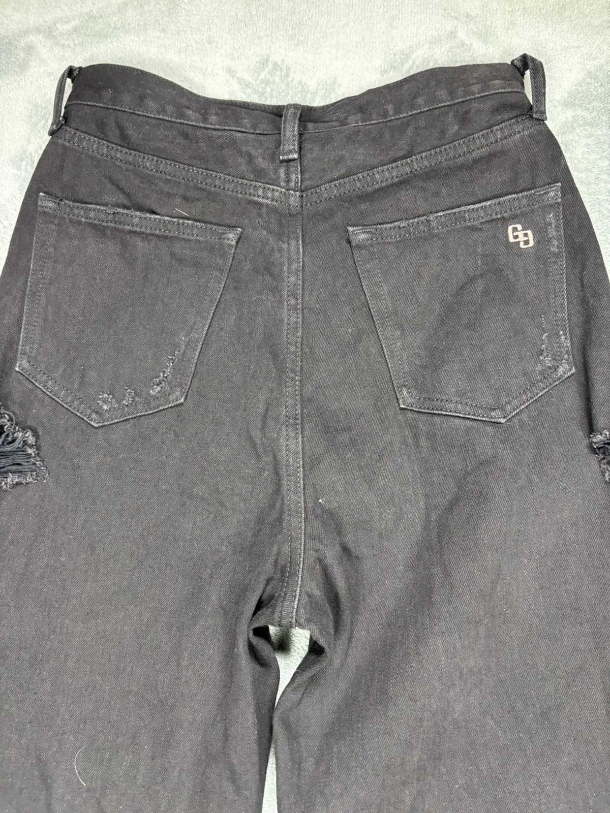 14th Addiction Gyda Superbalck Distressed Denim Jeans. S0164 Size US 27 - 9 Thumbnail