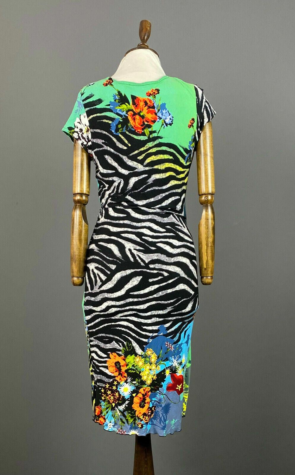 Designer Ladies Joseph Ribkoff Mulicolor Floral Dress Size 10 Size L / US 10 / IT 46 - 7 Thumbnail