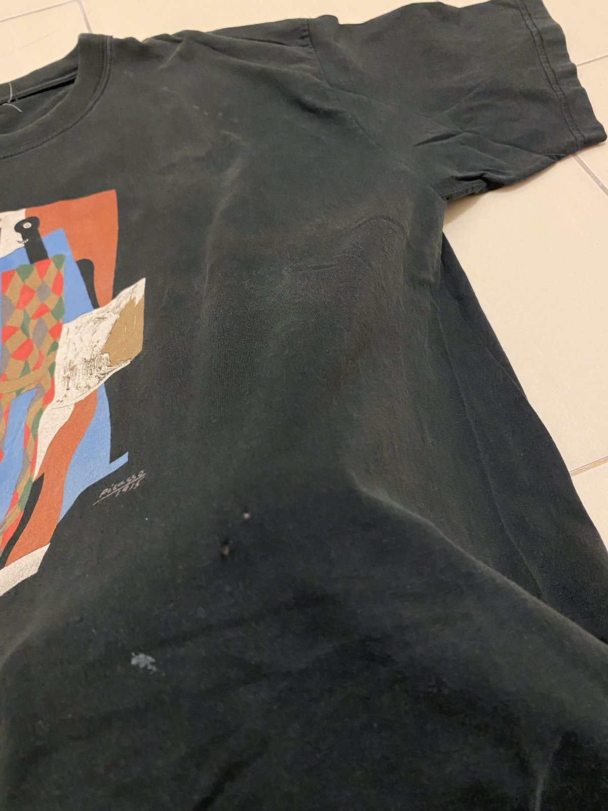 Vintage Vtg 90s Pablo Picasso Art Tshirt Size US M / EU 48-50 / 2 - 4 Thumbnail