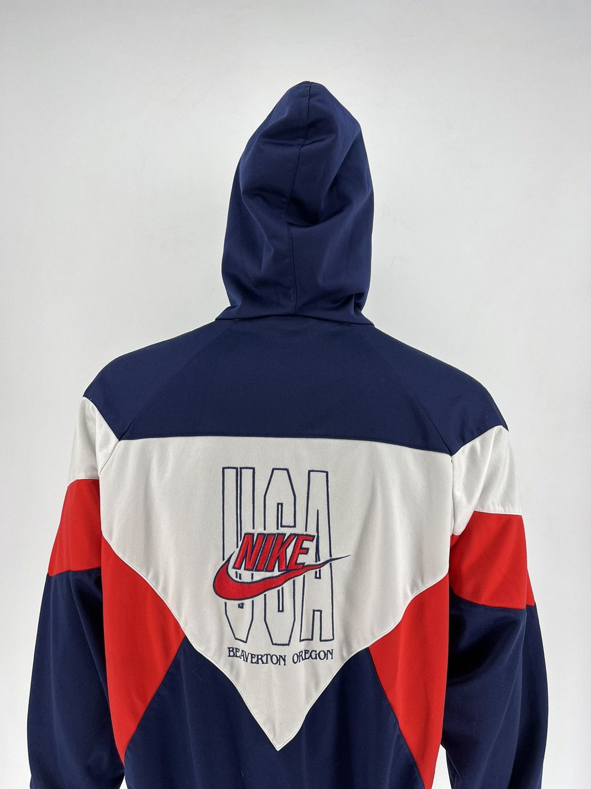 Nike × Vintage Nike Vintage 90s Sweatshirt Zip Swoosh Hype Rare Size US L / EU 52-54 / 3 - 10 Thumbnail