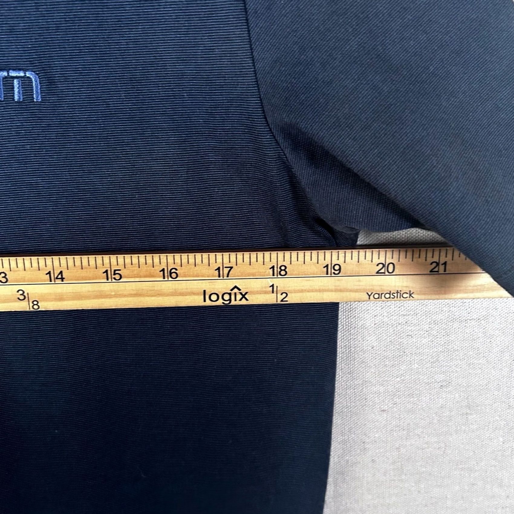 TravisMathew TravisMathew Mens Navy Blue Pima Cotton Blend Short Sleeve Polo Shirt M Size US M / EU 48-50 / 2 - 6 Thumbnail