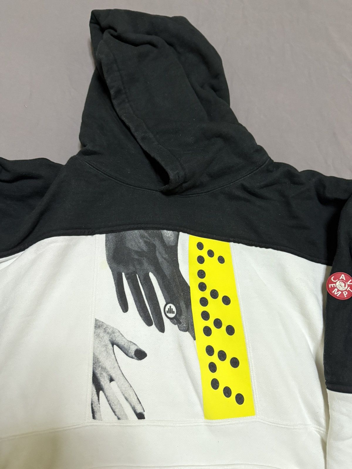 Cav Empt cav empt black white hands hoodie hood Size US XL / EU 56 / 4 - 3 Thumbnail