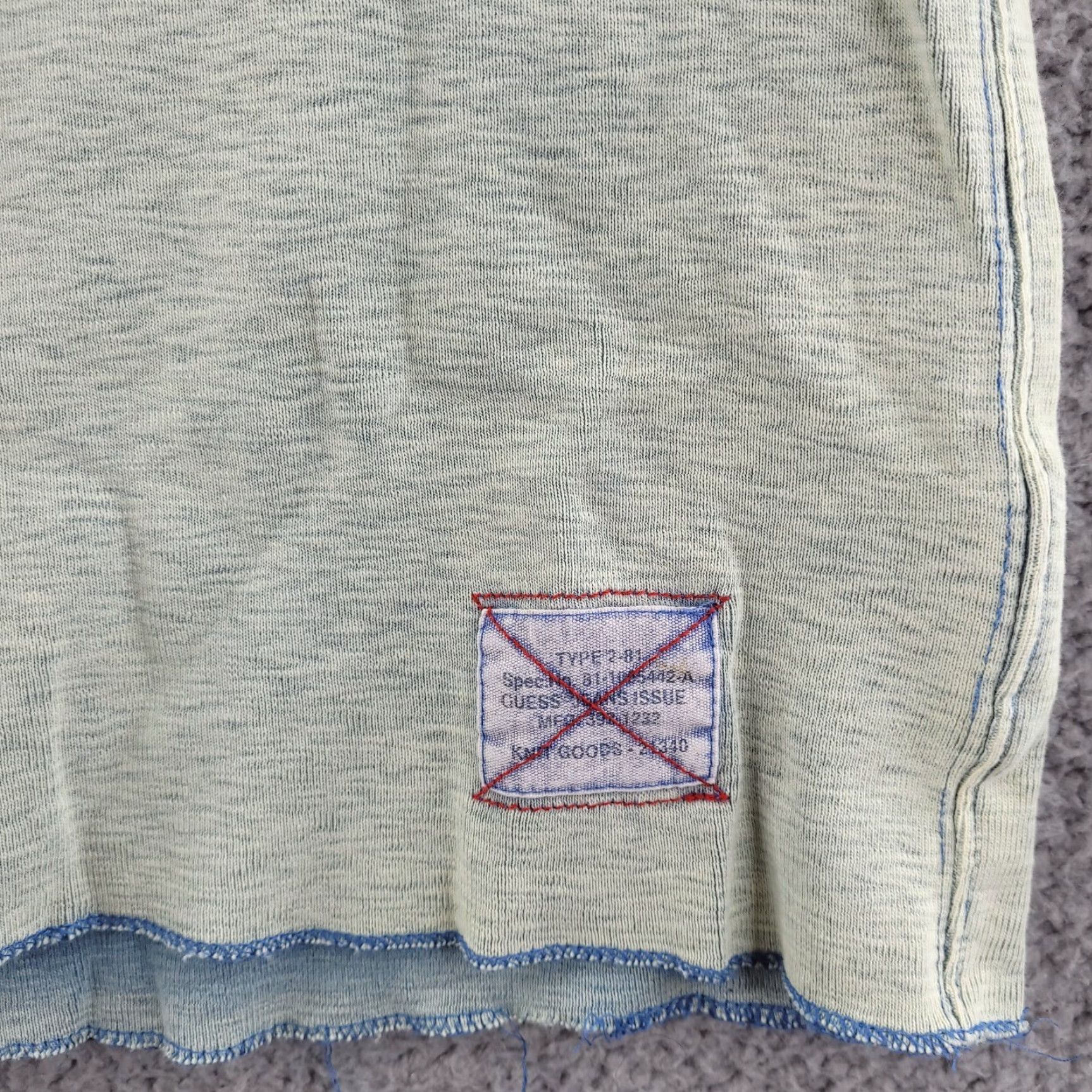 Guess GUESS Sweater Shirt Mens Large Slim Fit Crew Neck Green Pullover Vintage? No (Green) Size US L / EU 52-54 / 3 - 2 Thumbnail