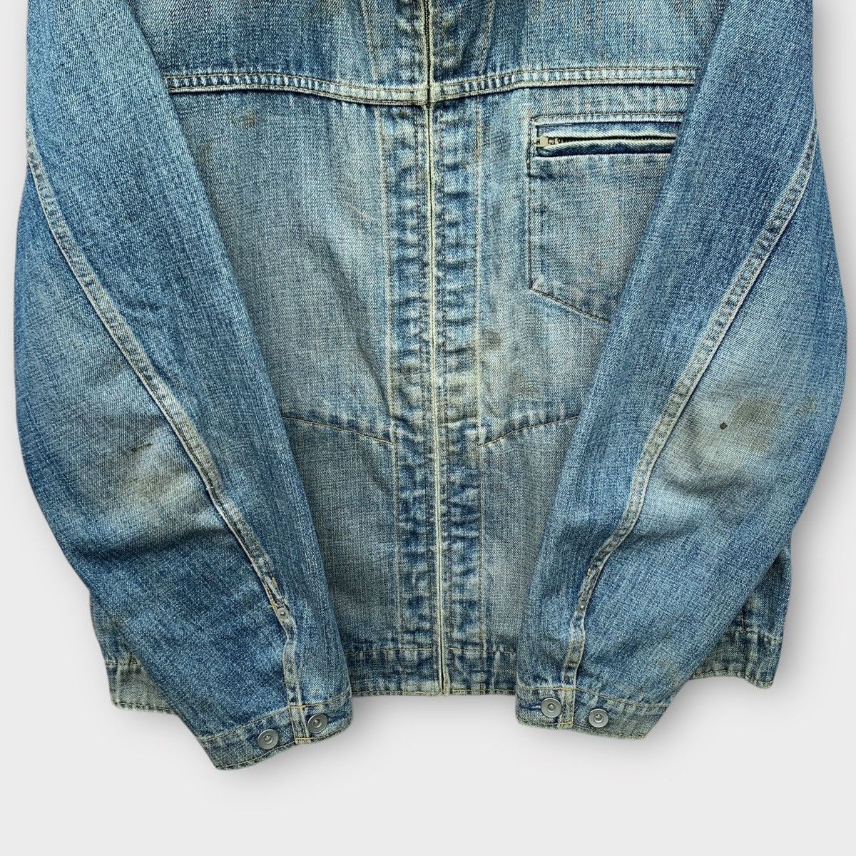 Uniqlo VINTAGE DISTRESSED UNIQLO DETROIT DENIM WORK JACKET Size US L / EU 52-54 / 3 - 8 Thumbnail