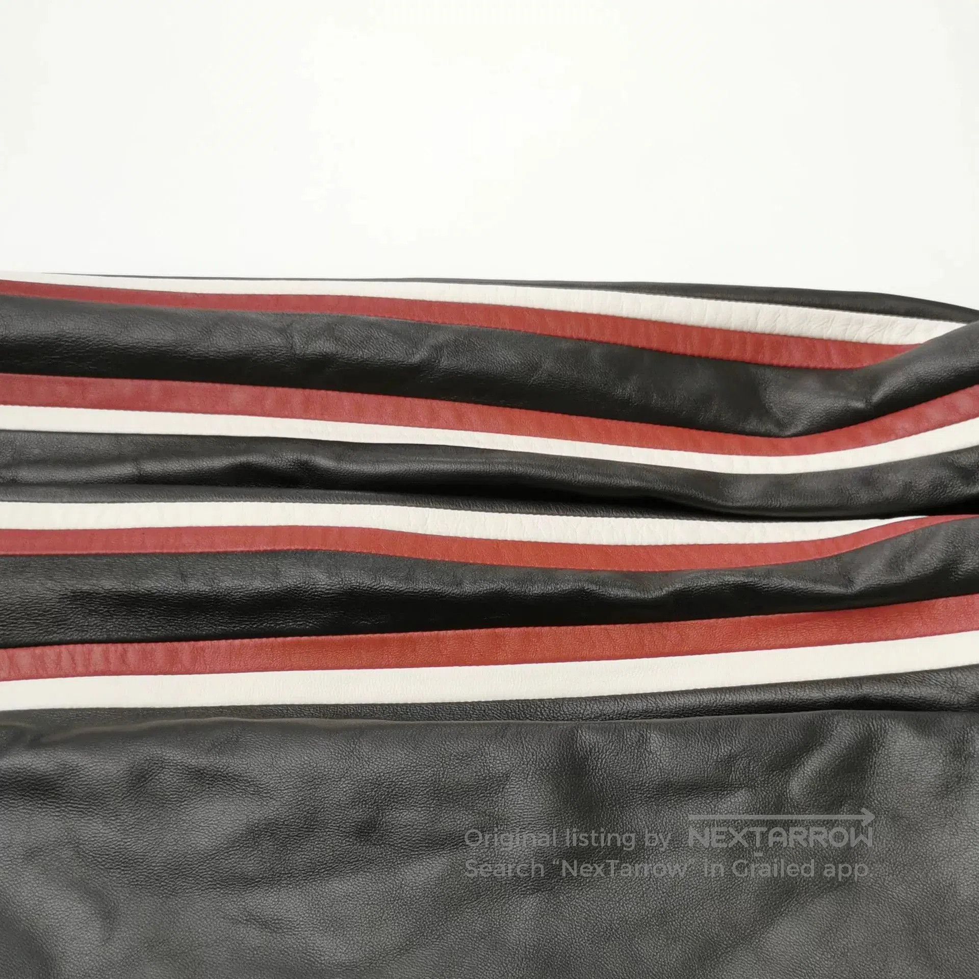 Miu Miu miu miu leather casual pants with stripes. Size US 38 / EU 54 - 4 Thumbnail
