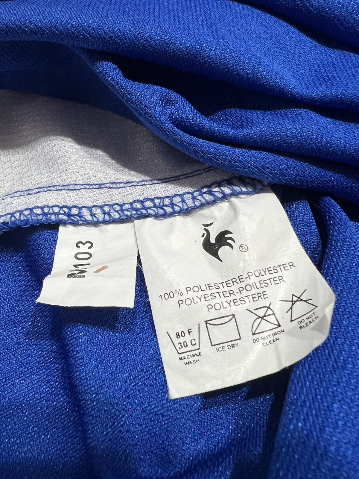 Le Coq Sportif Greece 2002 Le coq Home Jersey Size US L / EU 52-54 / 3 - 8 Thumbnail