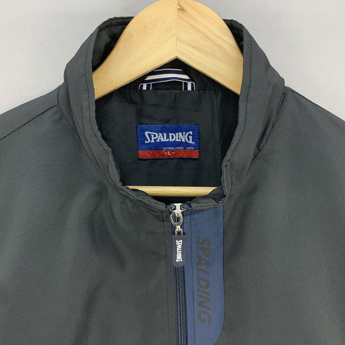 Spalding Vintage Spalding Zipper Windbreaker Jacket Size US L / EU 52-54 / 3 - 3 Thumbnail