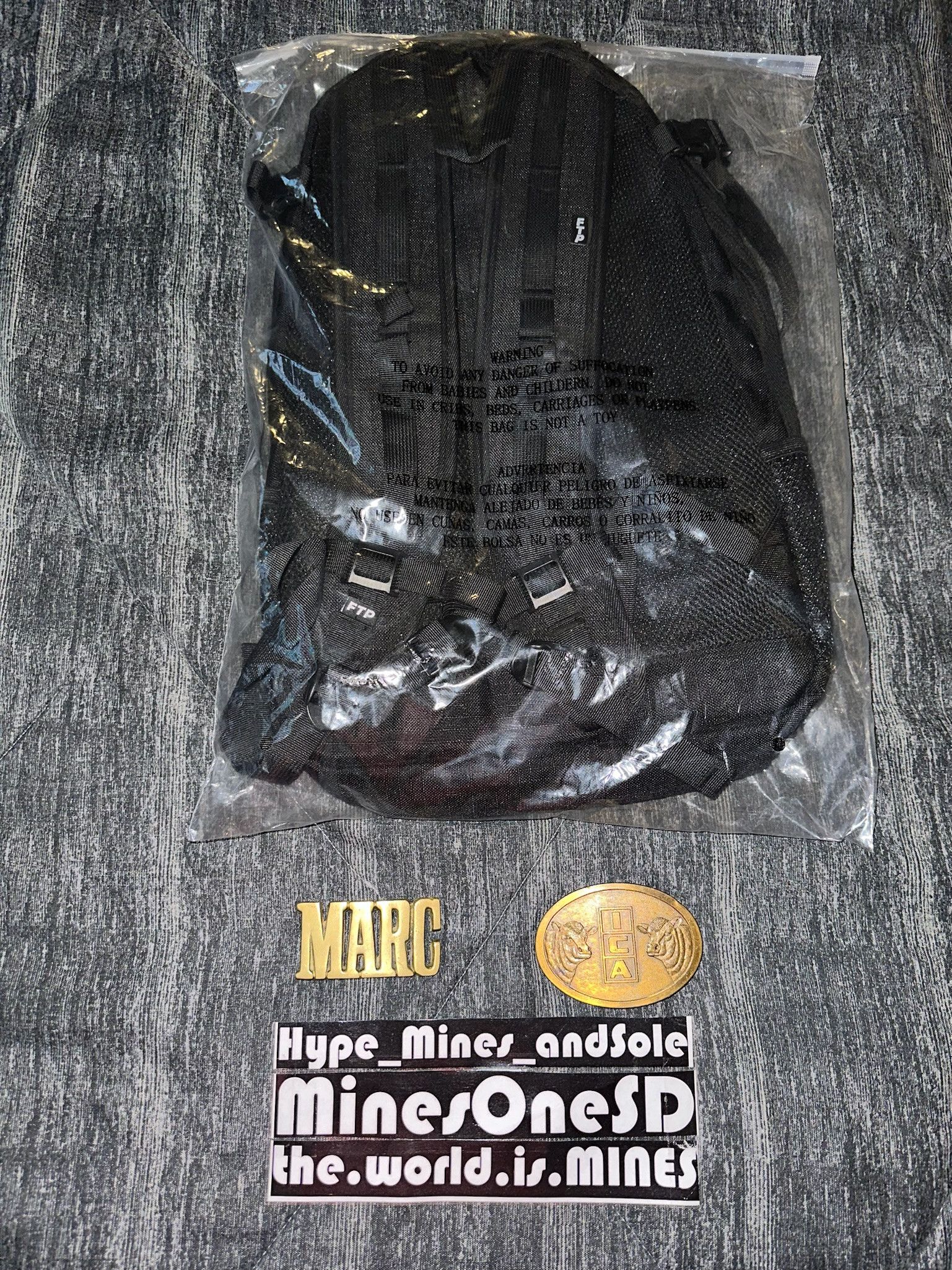 Fuck The Population NEW FTP Ripstop Backpack (FW23) - Black Size ONE SIZE - 4 Thumbnail