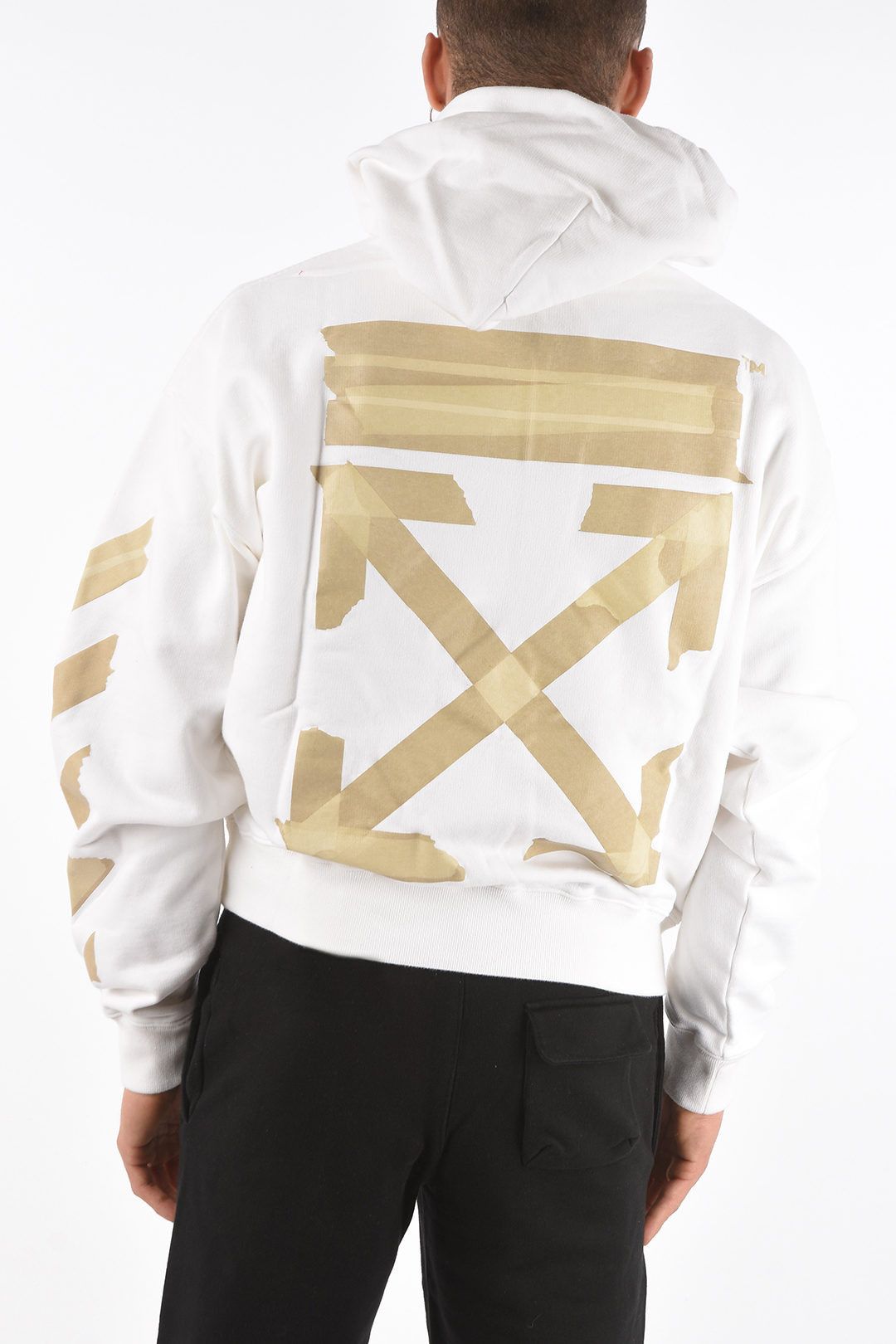 Off-White White Tape Arrows Logo Oversized Hoodie Size US S / EU 44-46 / 1 - 2 Thumbnail