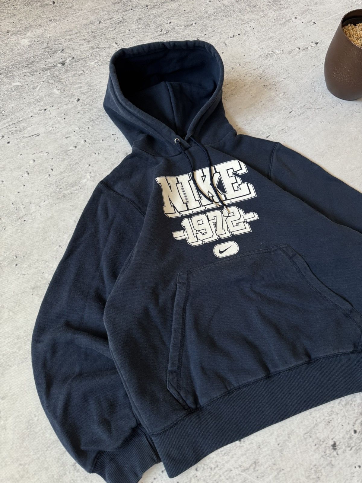 Nike × Vintage NIKE VINTAGE 00s y2k OVERSIZE BAGGY HOODIE CENTER LOGO Size US S / EU 44-46 / 1 - 2 Thumbnail