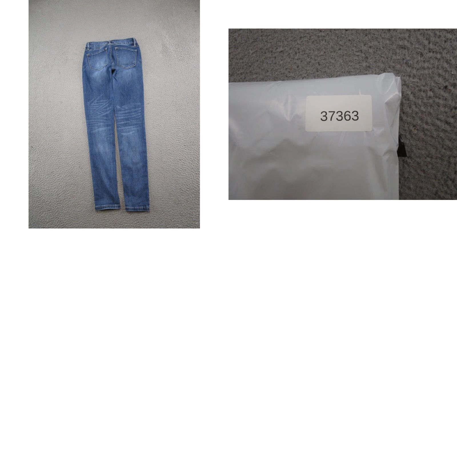 Vintage Kancan Womens Blue Stretch Denim Skinny Jeans Size 3/25 Medium Wash Mid Size 26" / US 2 / IT 38 - 9 Thumbnail
