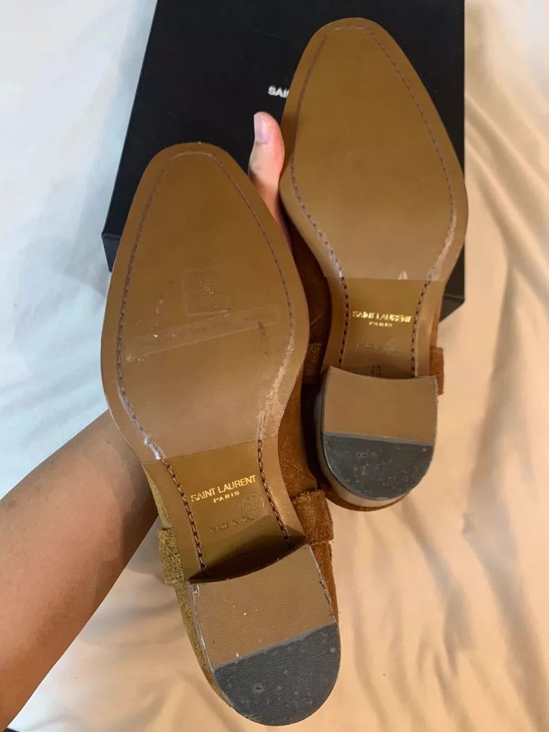 Yves Saint Laurent saint laurent Suede buckled Chelsea boots 2501-Nextarrow Size US 10 / EU 43 - 7 Thumbnail