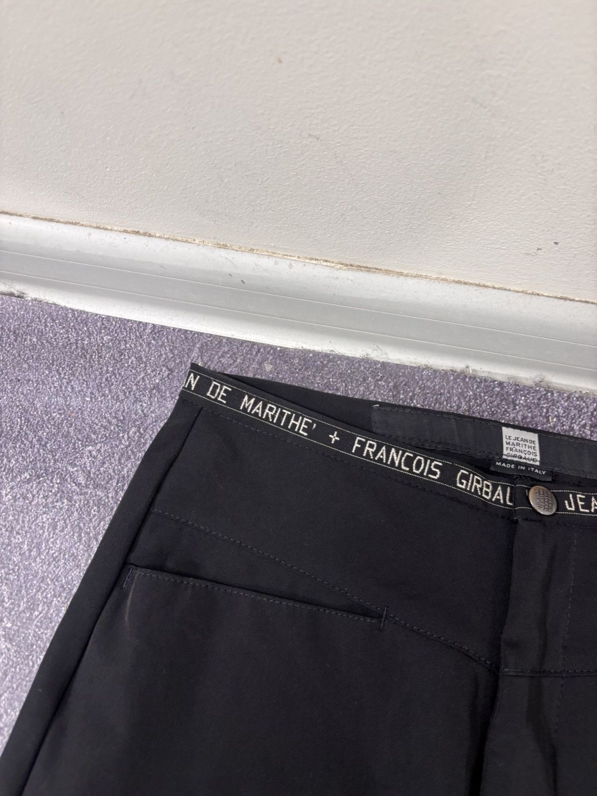 Marithe + Francois Girbaud Le Jean De Marithe Francois Girbaud Women’s Rare Black Pants Size 27" / US 4 / IT 40 - 6 Thumbnail