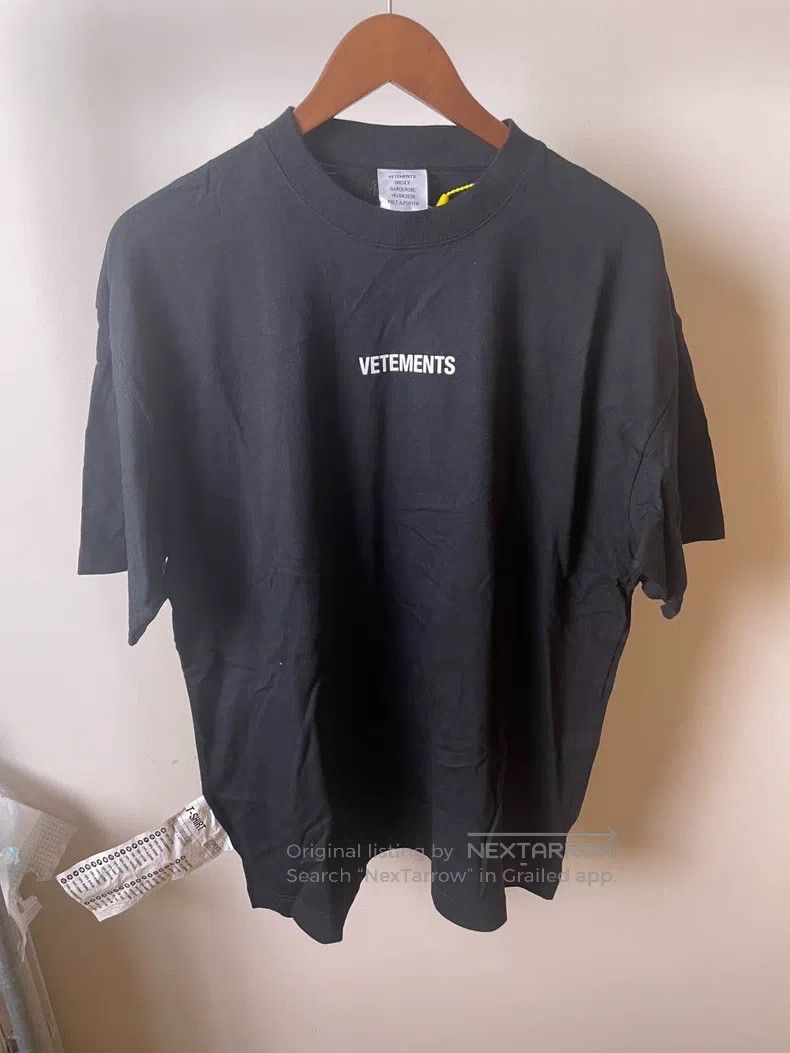 Vetements Vetements Branded Logo Printed T-Shirt S Size Size US S / EU 44-46 / 1 - 2 Thumbnail
