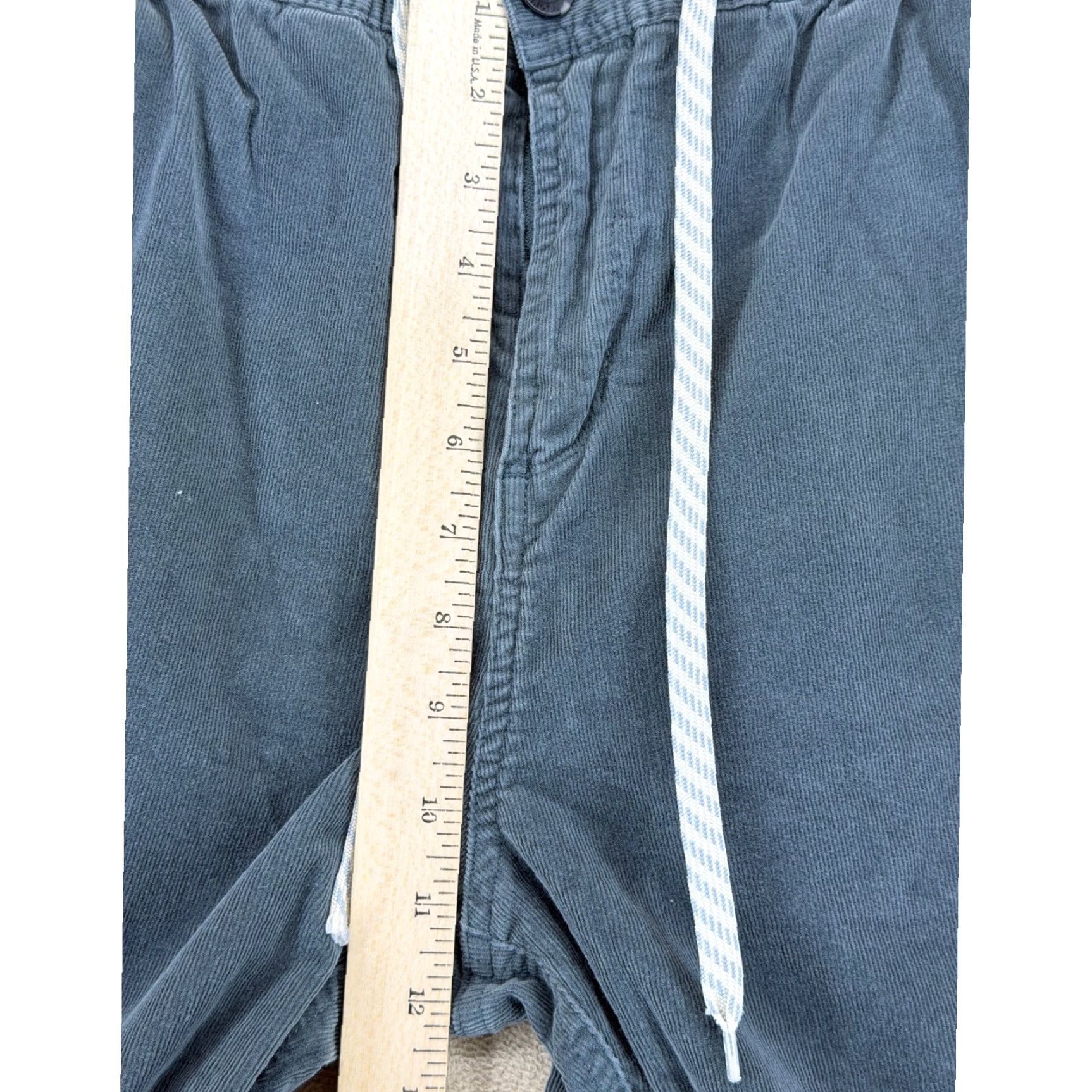 Vuori Vuori Mens Corduroy Jogger Pants Elastic Waist Drawstring Pockets M Green Front Flat Front Pockets Logo Tapered Casual Fall Spring Mens Size US 31 - 4 Thumbnail