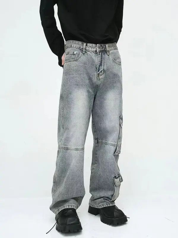 Japanese Brand × Jean Retro baggy cargo jeans with big pockets Size US 32 / EU 48 - 2 Thumbnail