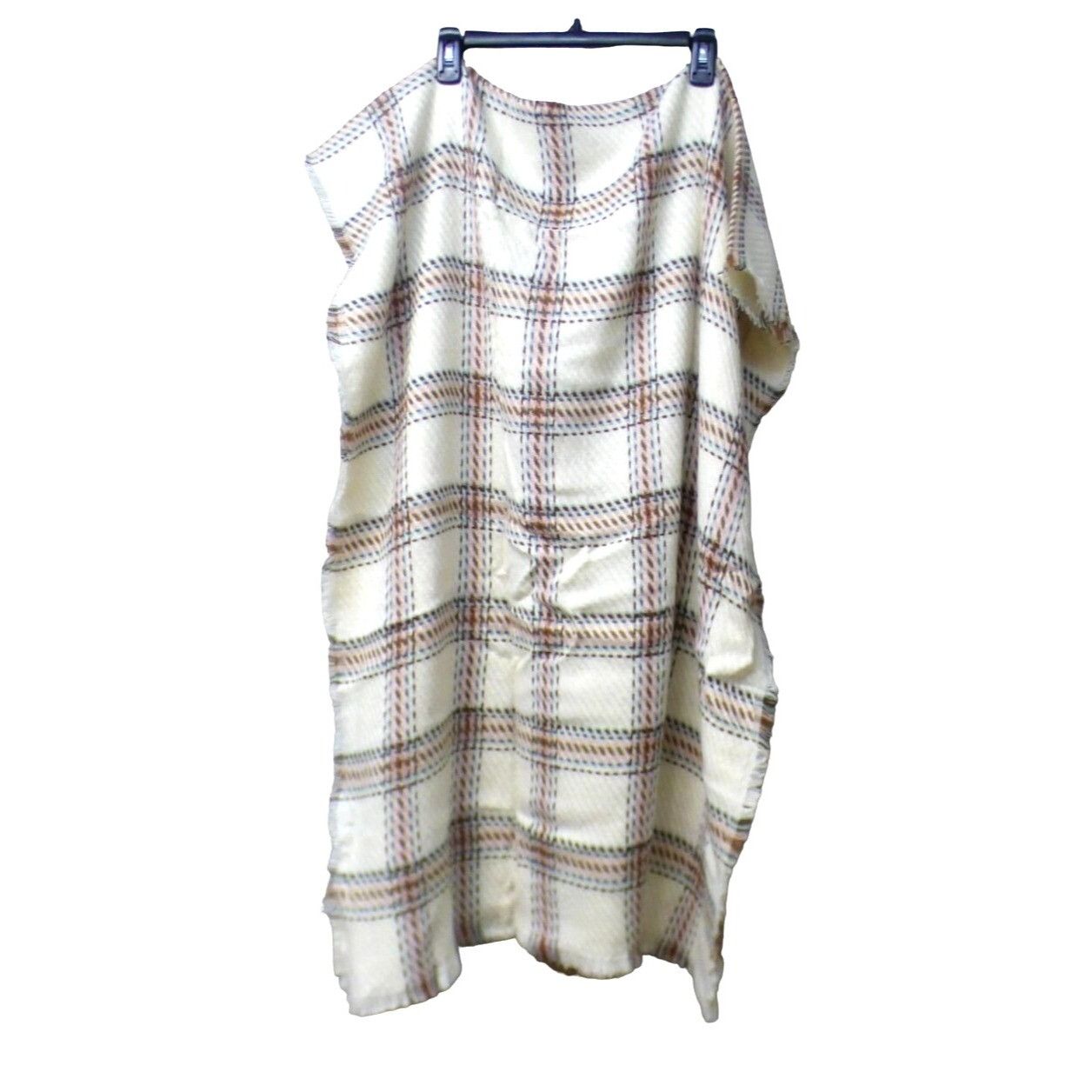 Other Cejon Heritage Plaid Blanket Scarf/ Wrap, 20”x76”, Ivory Size ONE SIZE - 8 Thumbnail