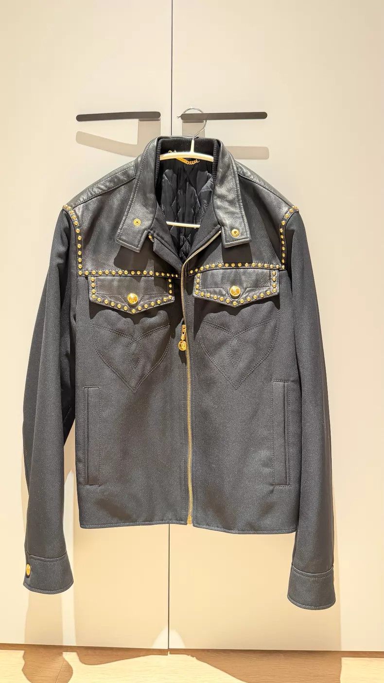 Versace Versace Men's leather jacket Size US S / EU 44-46 / 1 - 1 Thumbnail