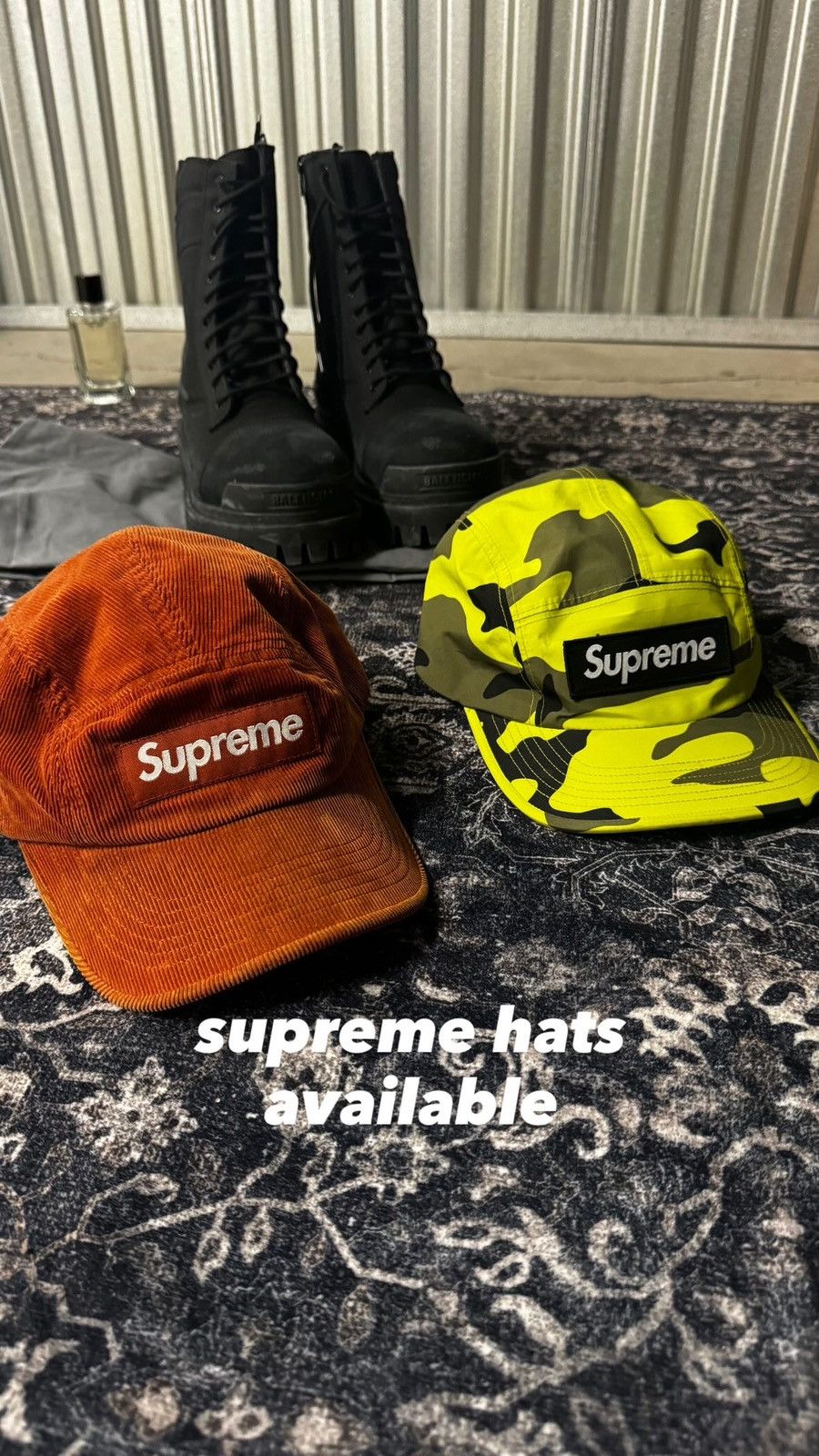 Supreme GORE-TEX Corduroy Camp Cap 'Rust'