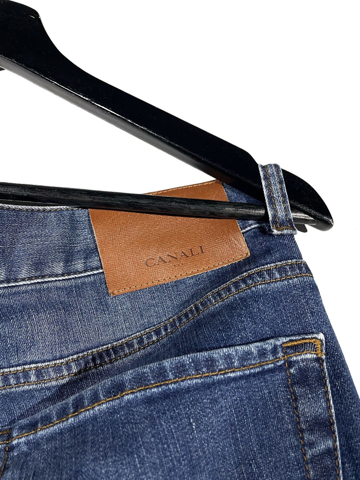Canali Blue Casual Jeans Men Elastane Size 48 Luxury Denim