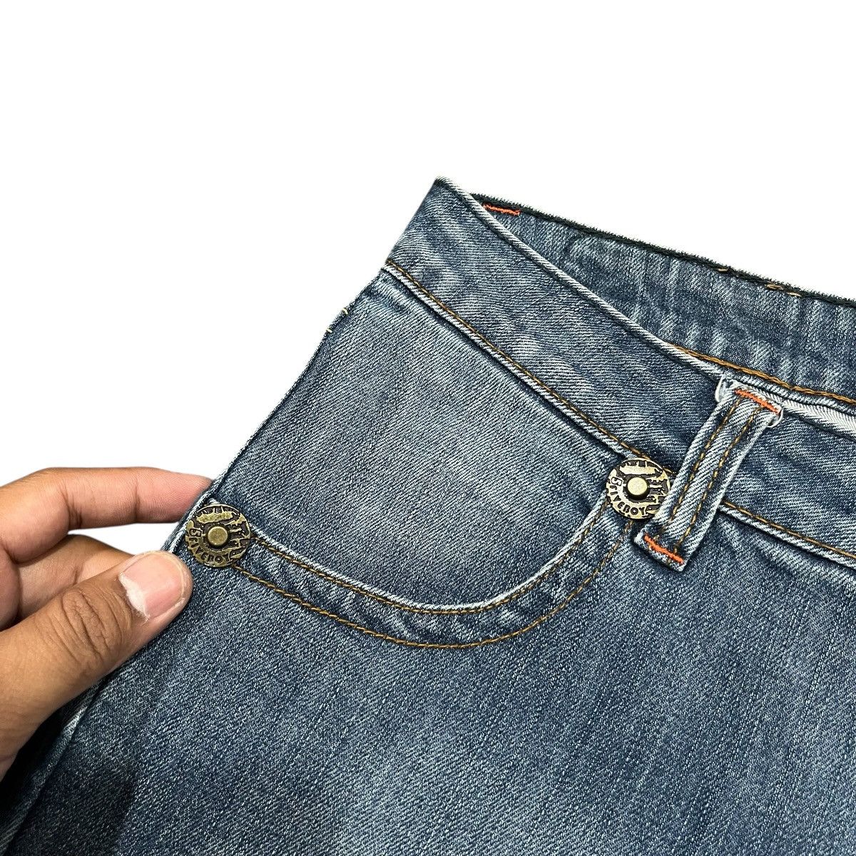 Japanese Brand 5FiveBoy Flared Denim Pant Size US 28 / EU 44 - 4 Thumbnail