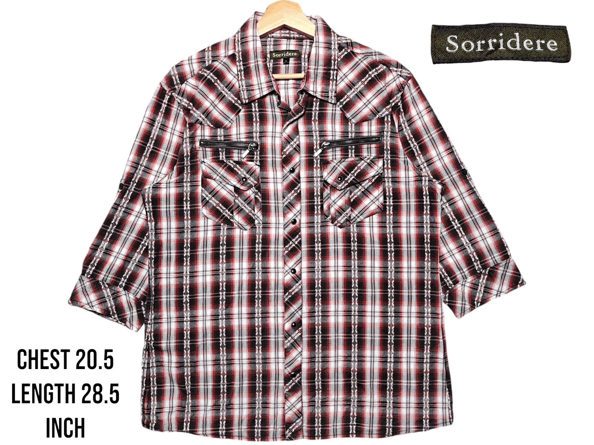 Cowboy Equipment × Flannel × Vintage Sorridere Western Flannel Shirt 3Q Size US L / EU 52-54 / 3 - 1 Thumbnail