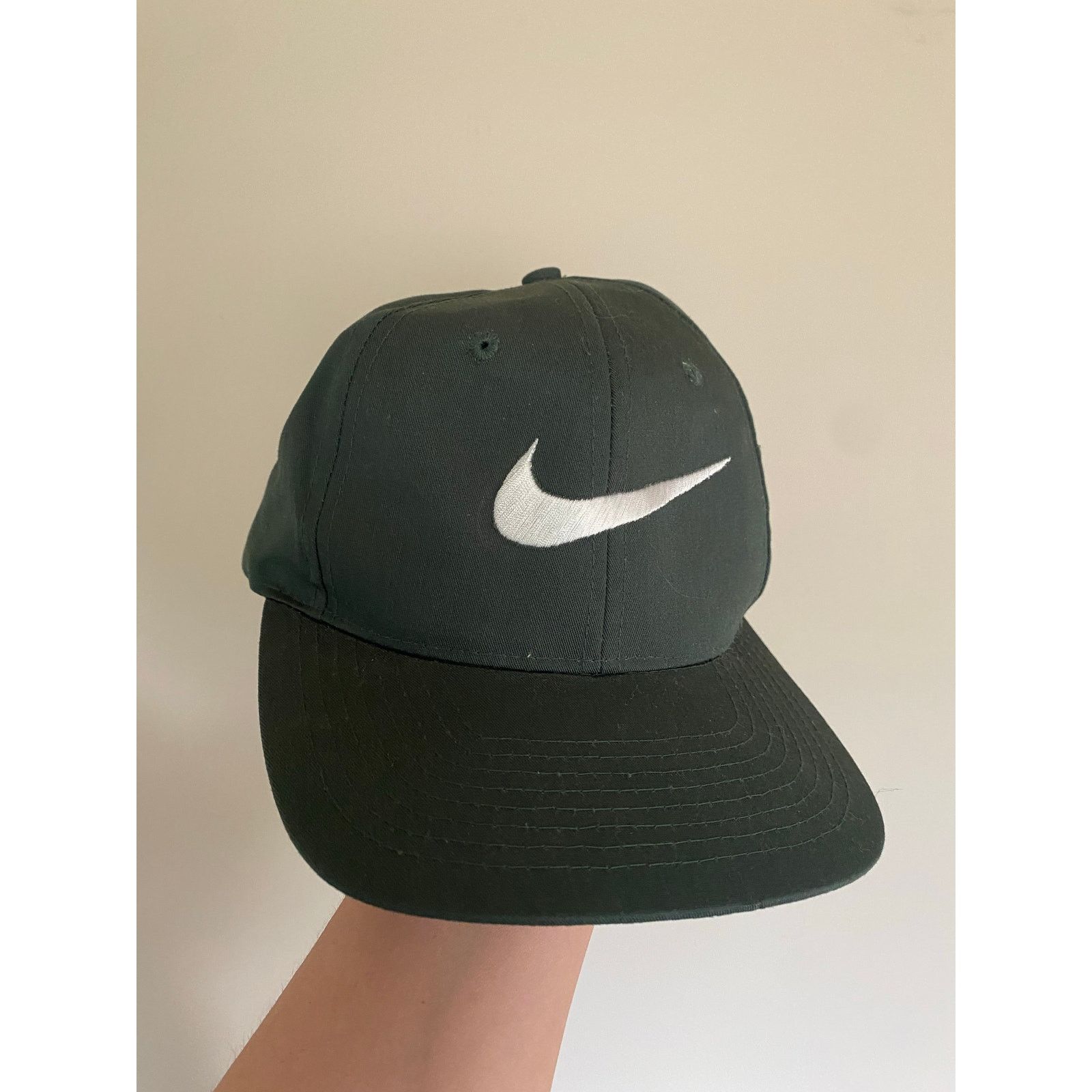 Nike × Vintage Vintage Nike Golf Hat Cap Snapback Green Big Swoosh Size ONE SIZE - 2 Thumbnail