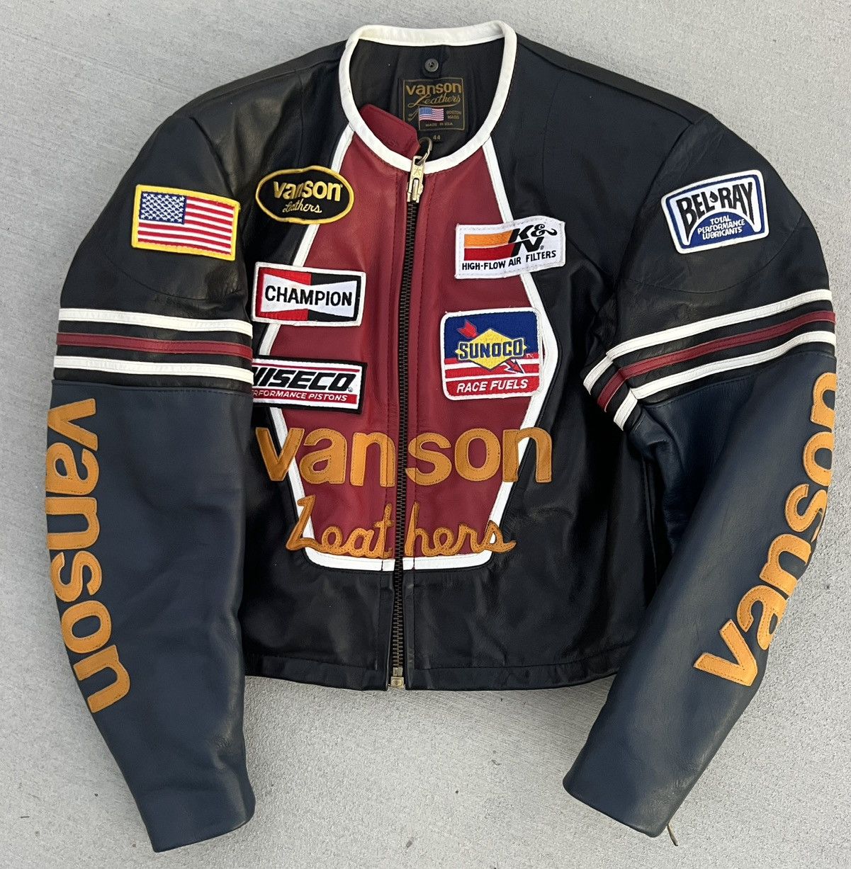 Vanson Leathers Vanson Single Riders Jacket One Star #12 Leather Jacket 44 Size US S / EU 44-46 / 1 - 1 Thumbnail