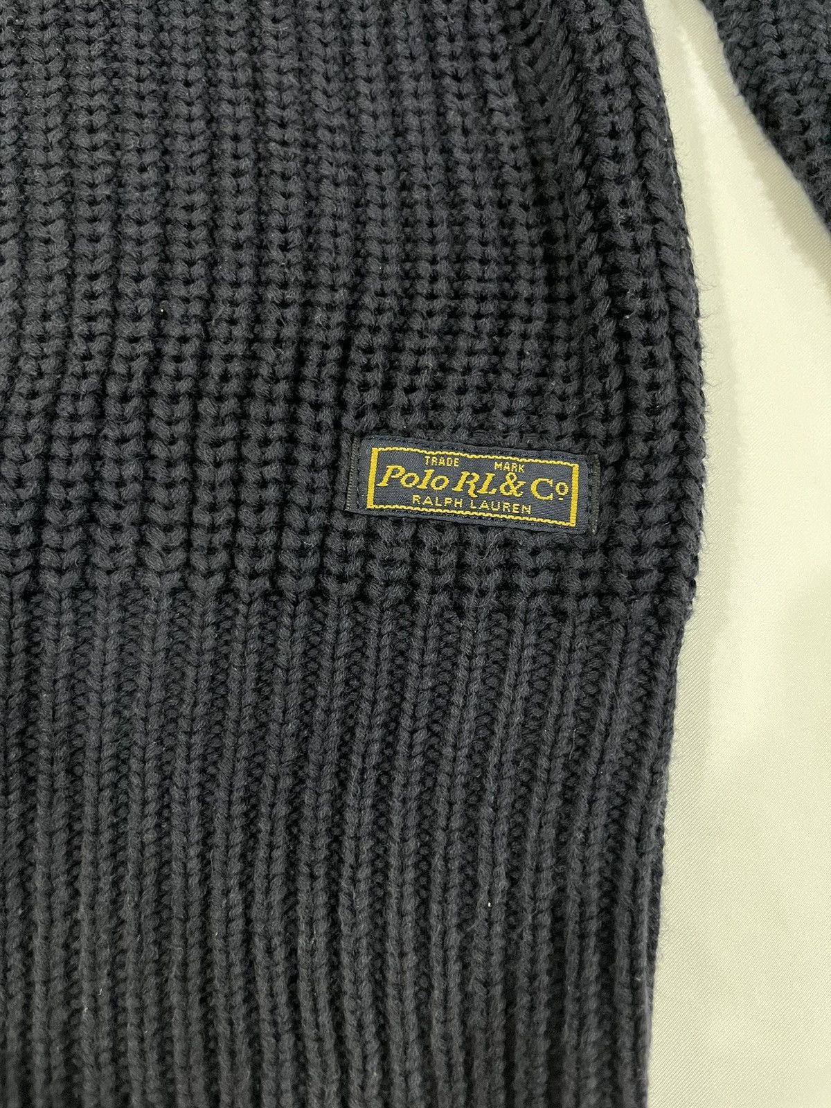 Polo Ralph Lauren × Vintage Polo Ralph Lauren Shawl Collar Knitwear Sweater Size XL Size US XL / EU 56 / 4 - 8 Thumbnail