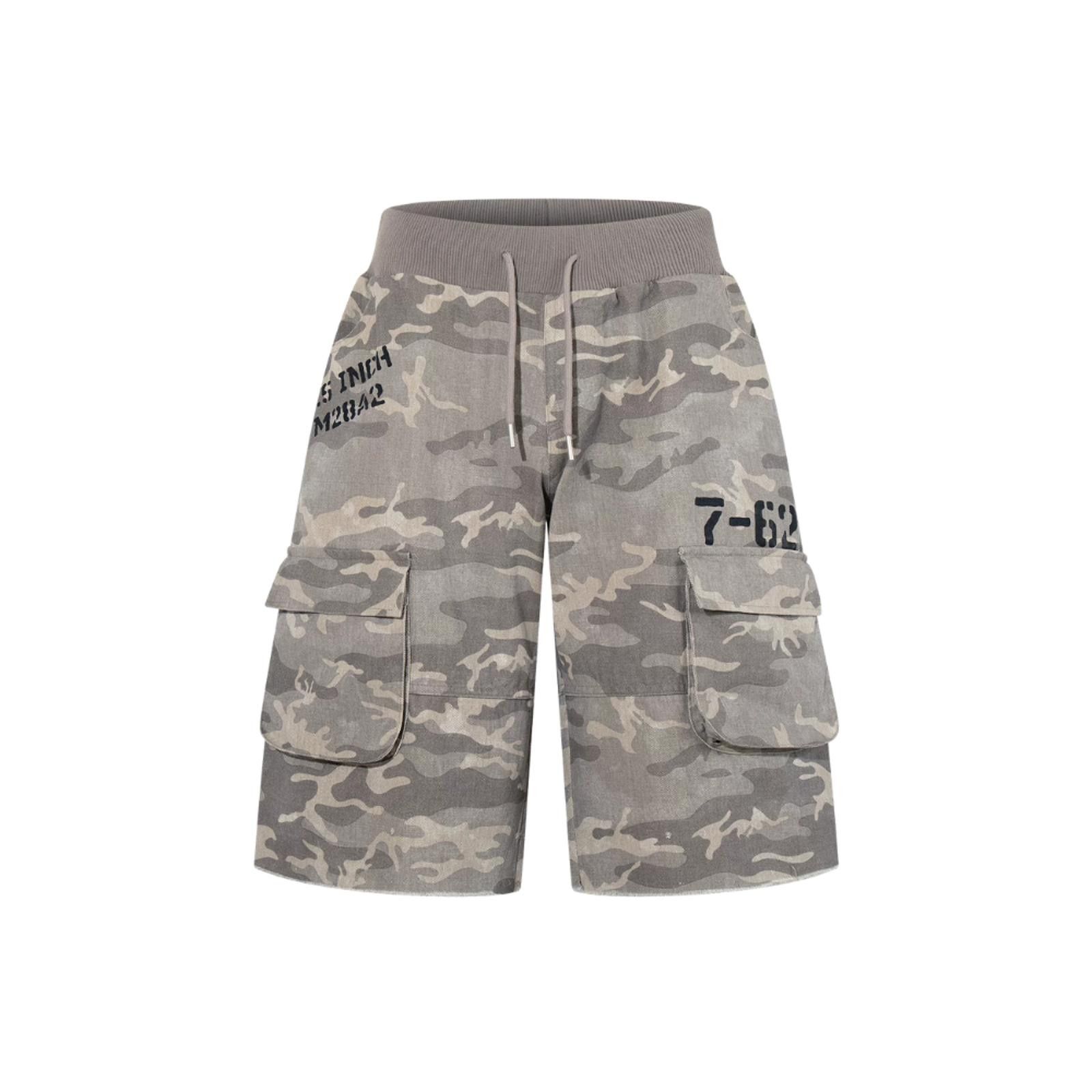 Other Camo Multi-Pocket Drawstring 7/8 Cargo Shorts Size US 32 / EU 48 - 1 Thumbnail