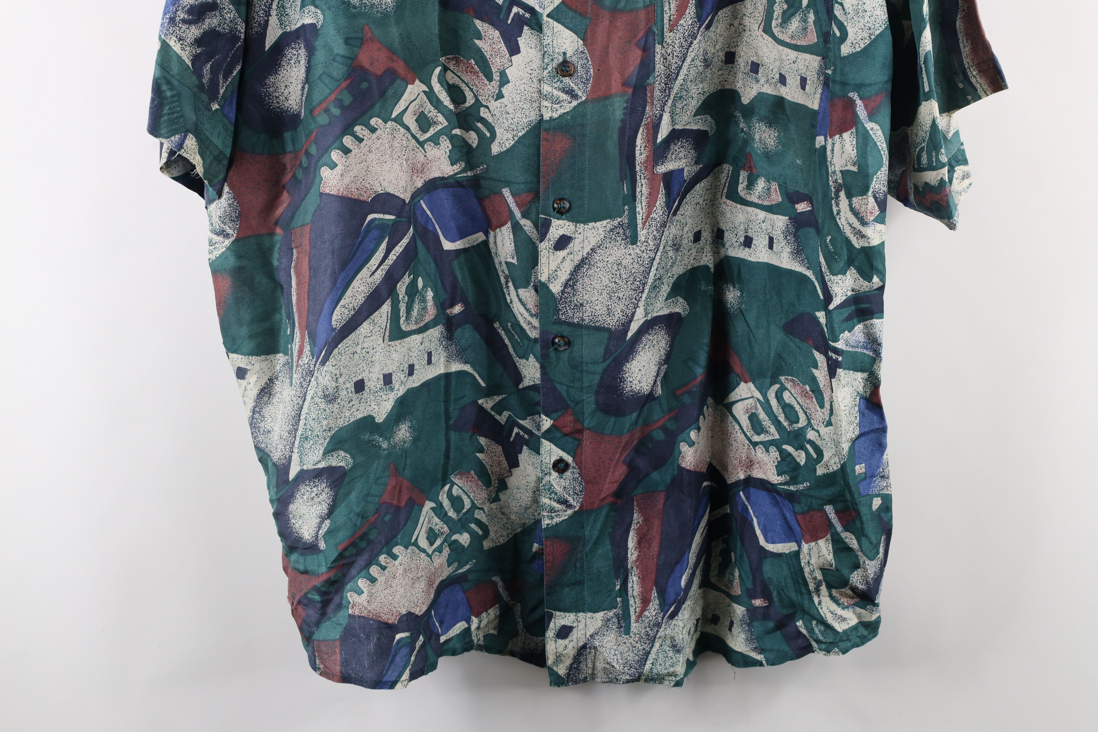 Vintage Vintage 90s Streetwear Baggy Fit Short Sleeve Button Shirt Size US L / EU 52-54 / 3 - 3 Thumbnail