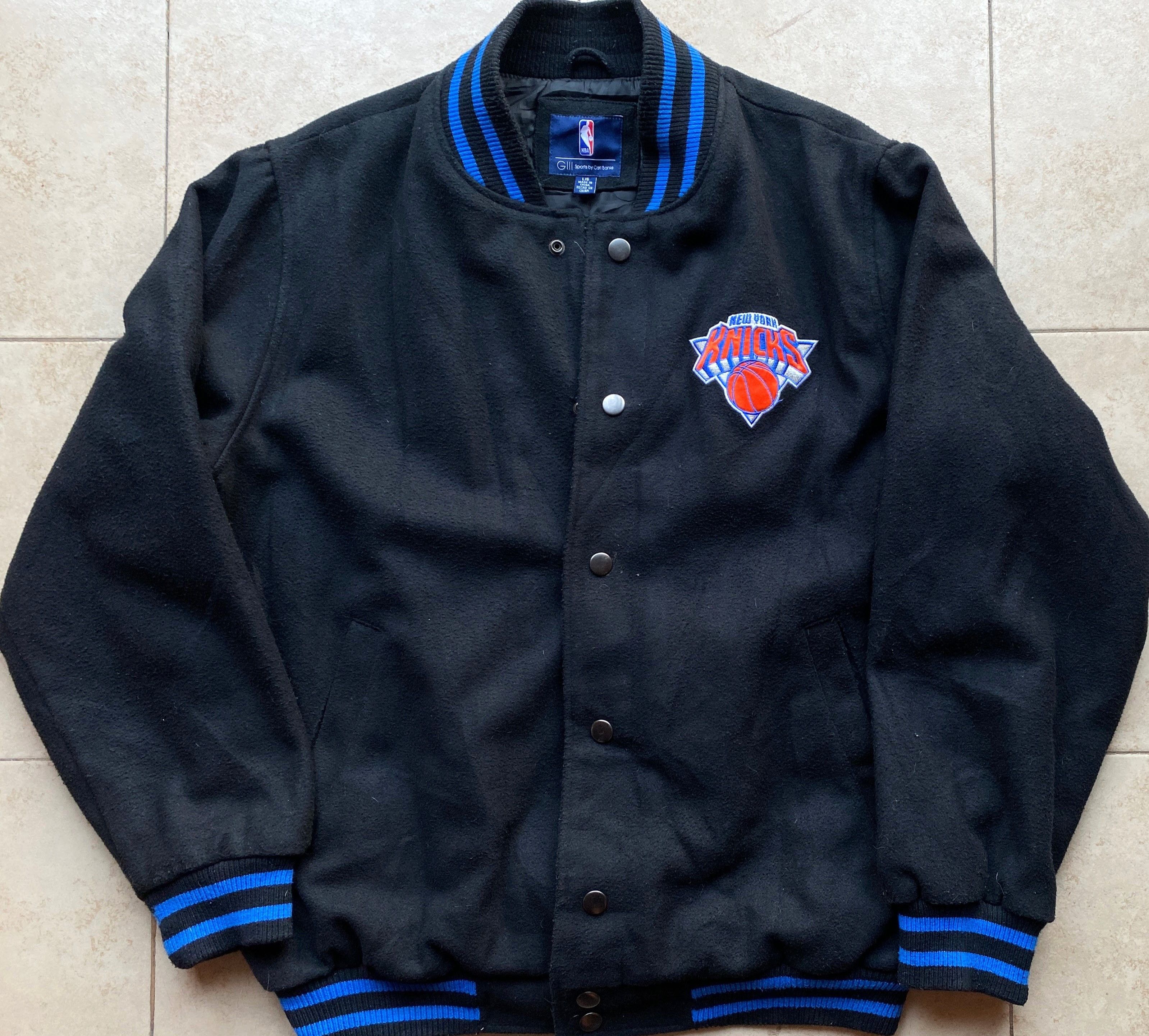 NBA NY Knicks 90s G-III bomber Varsity L black NBA vintage Size US L / EU 52-54 / 3 - 2 Thumbnail