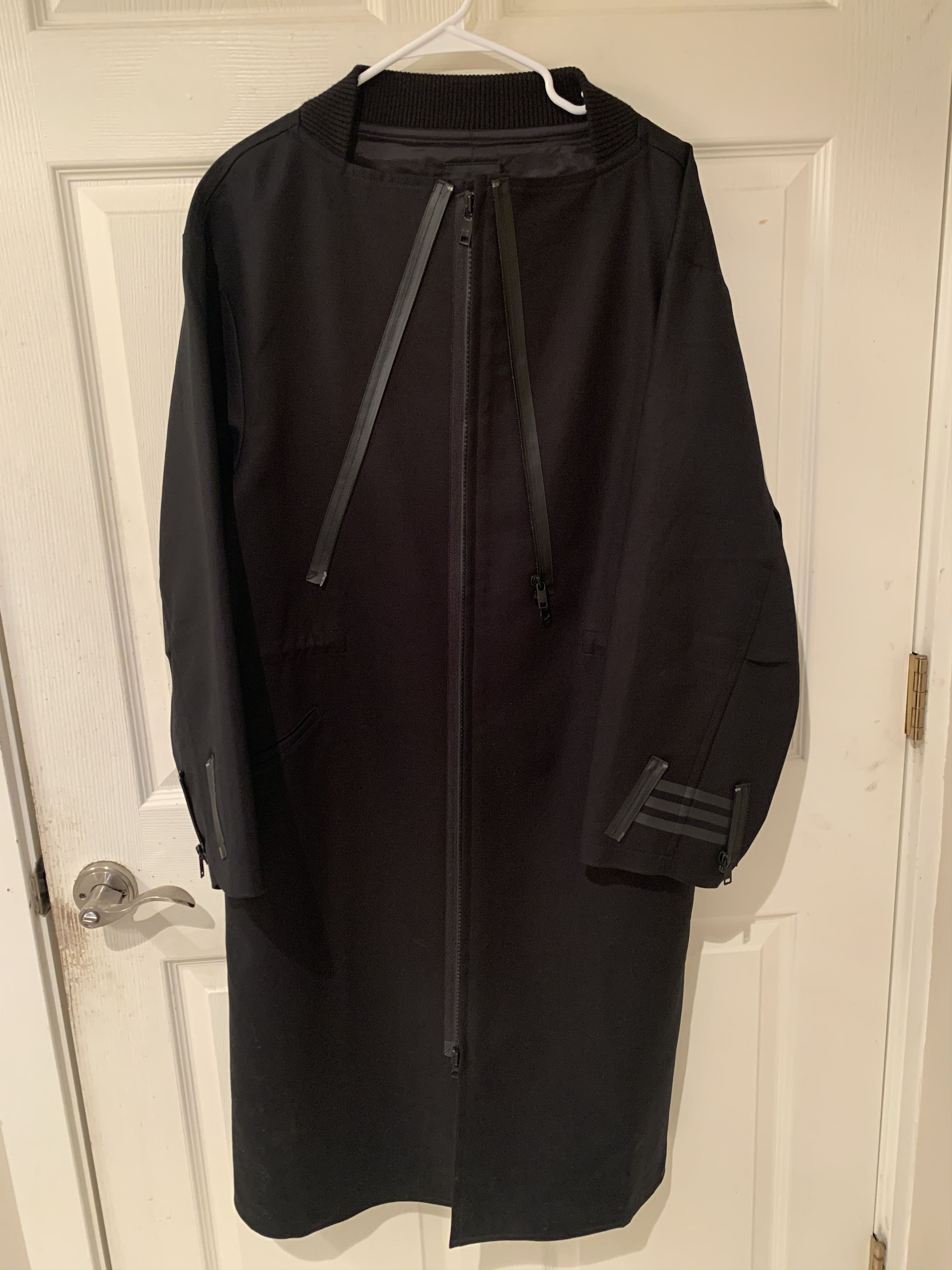 Y-3 Y-3 3-Stripe Oversized Space Long Coat Tunic Size US S / EU 44-46 / 1 - 3 Thumbnail