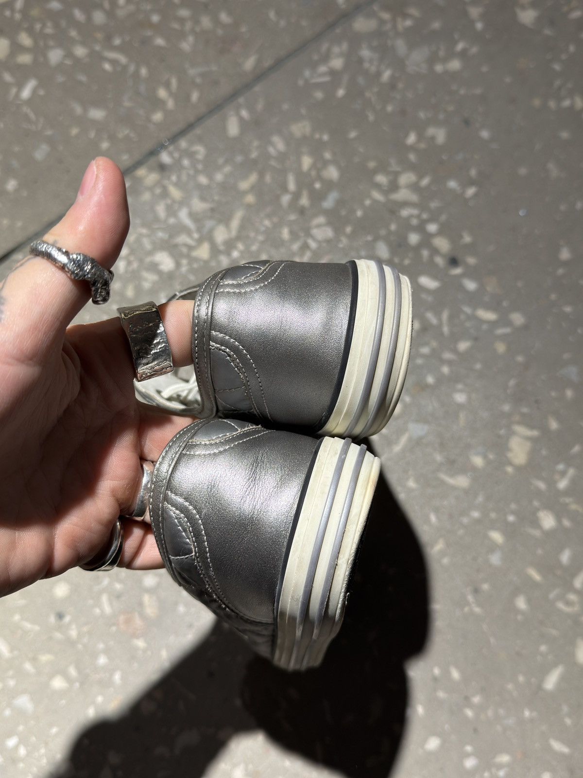 Chanel Chanel silver sneakers Size US 10 / IT 40 - 5 Thumbnail