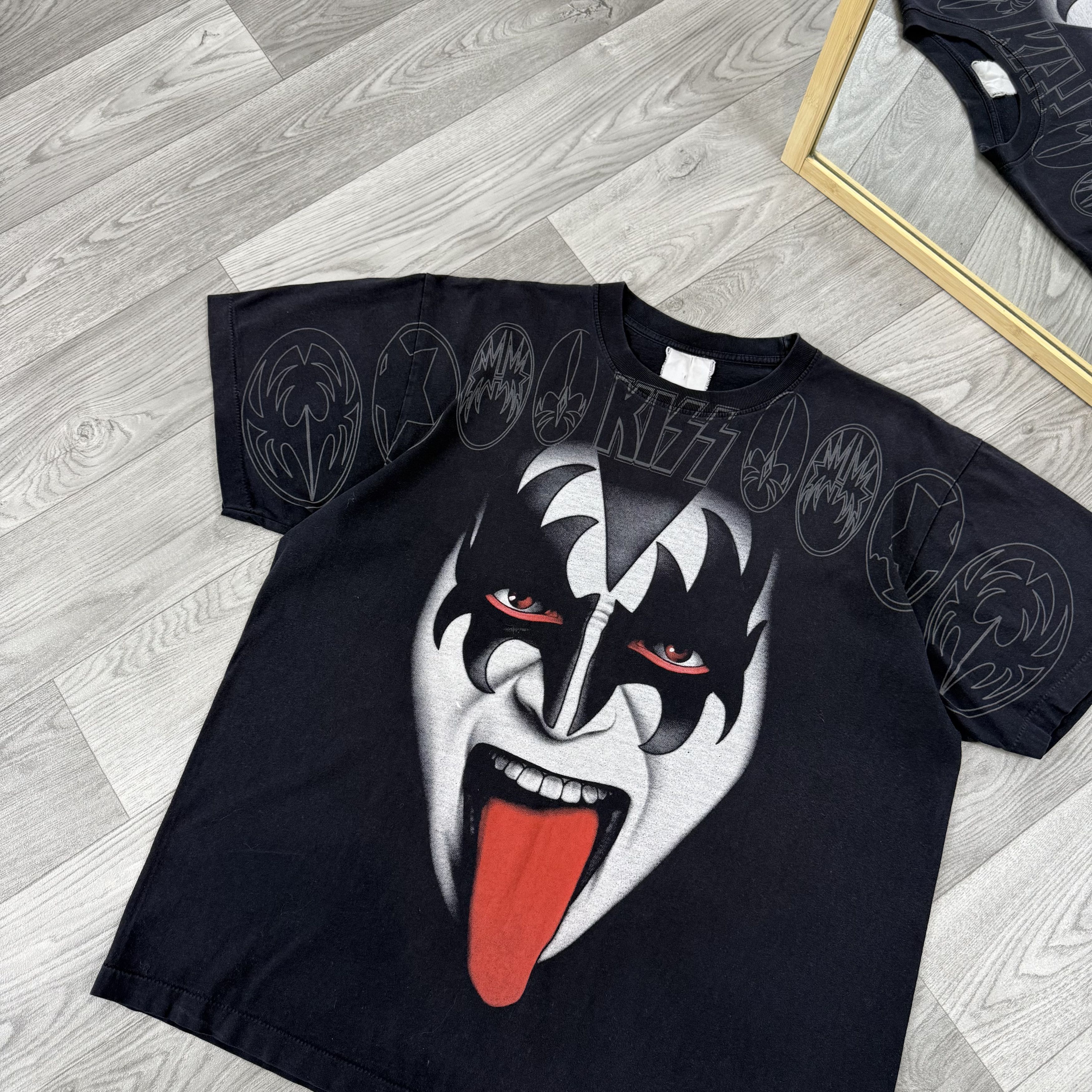 KISS Vintage KISS 90s Graphic Black Tee Shirt XL Size US XL / EU 56 / 4 - 7 Thumbnail