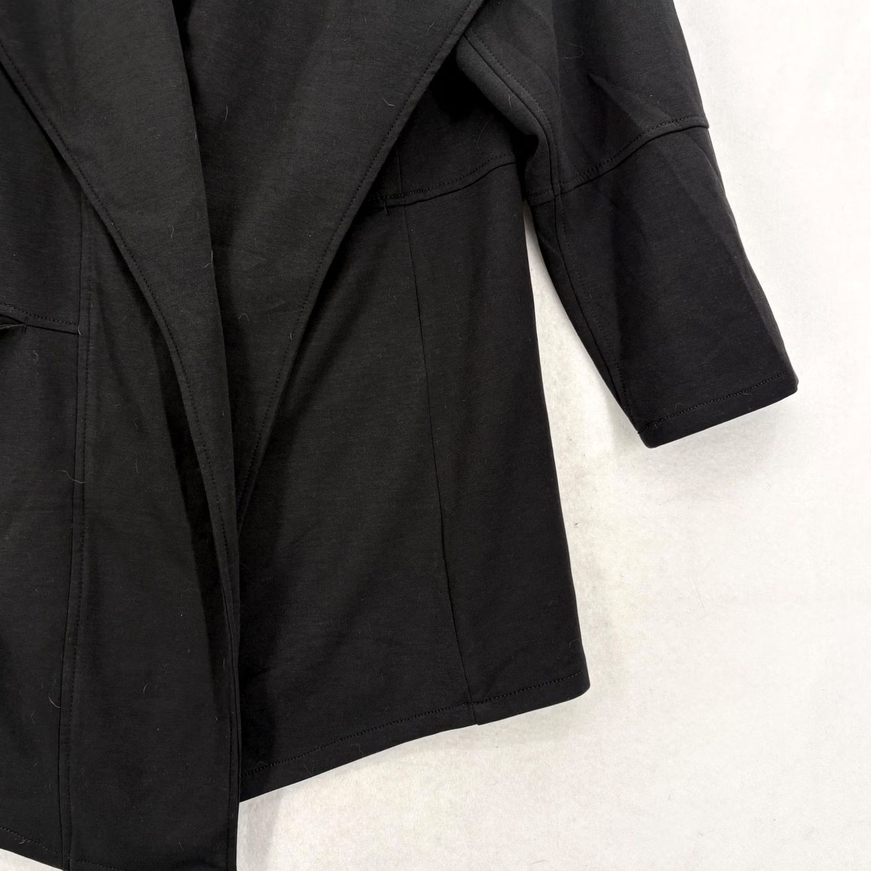 Vintage Max Studio Coatigan Jacket Womens Plus 2X Black Knit Open Front Pockets NWT Size XXL / US 16-18 / IT 52-54 - 3 Thumbnail