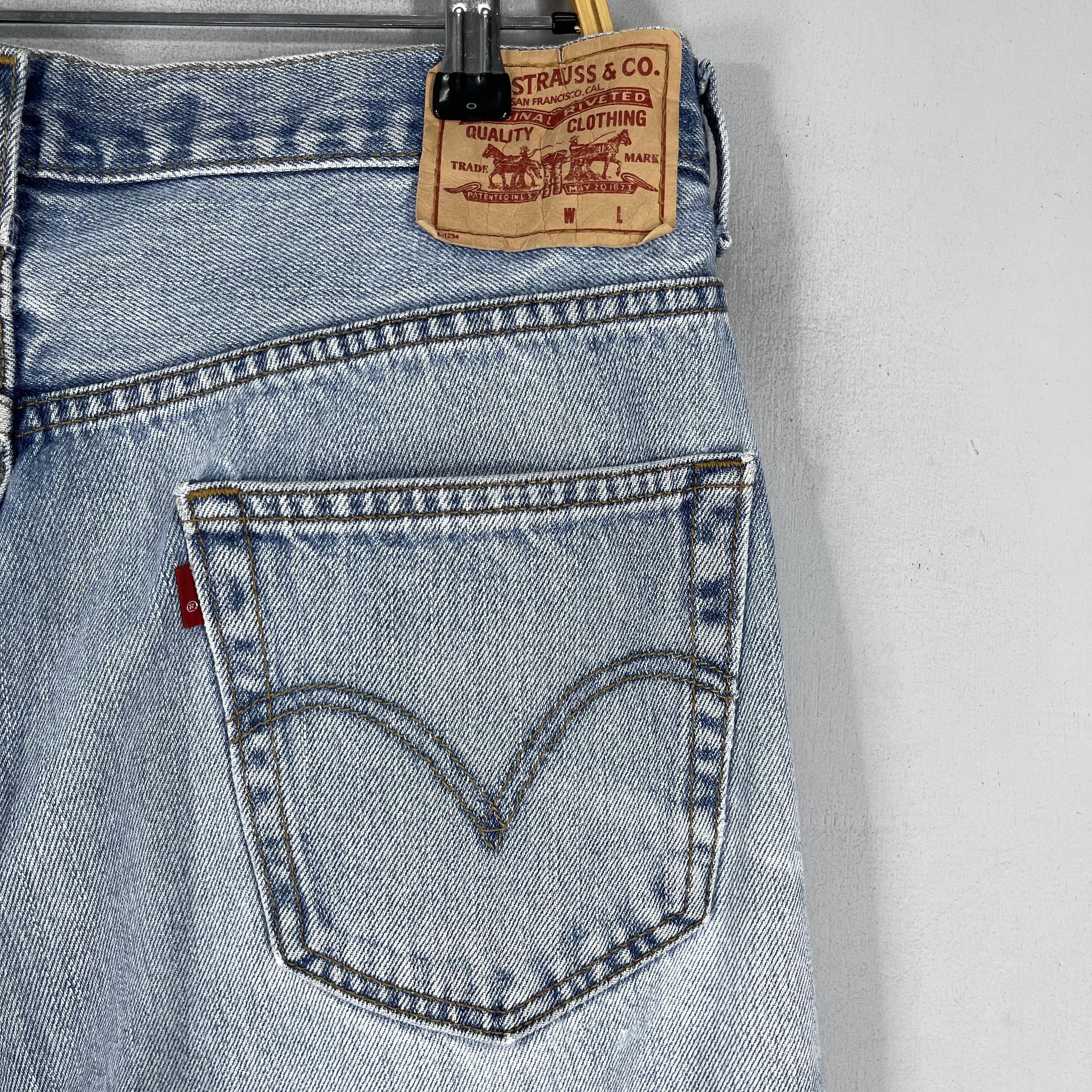 Jean × Levi's Size 34 Vintage Levis Relaxed Fit Distressed Jeans Size US 34 / EU 50 - 10 Thumbnail