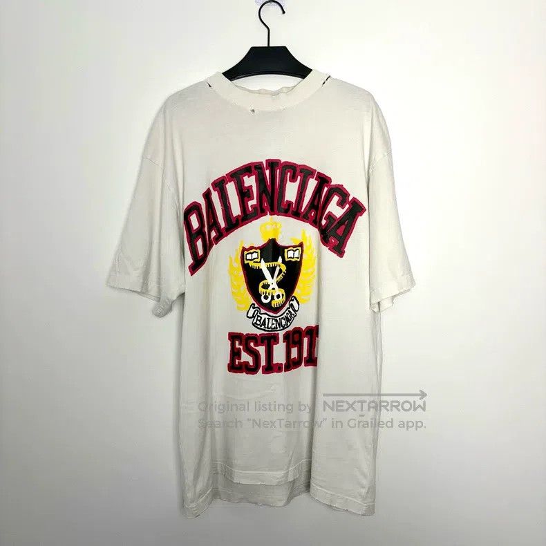 Balenciaga Balenciaga Logo letter pattern printed round-neck pullover Size US XS / EU 42 / 0 - 1 Thumbnail
