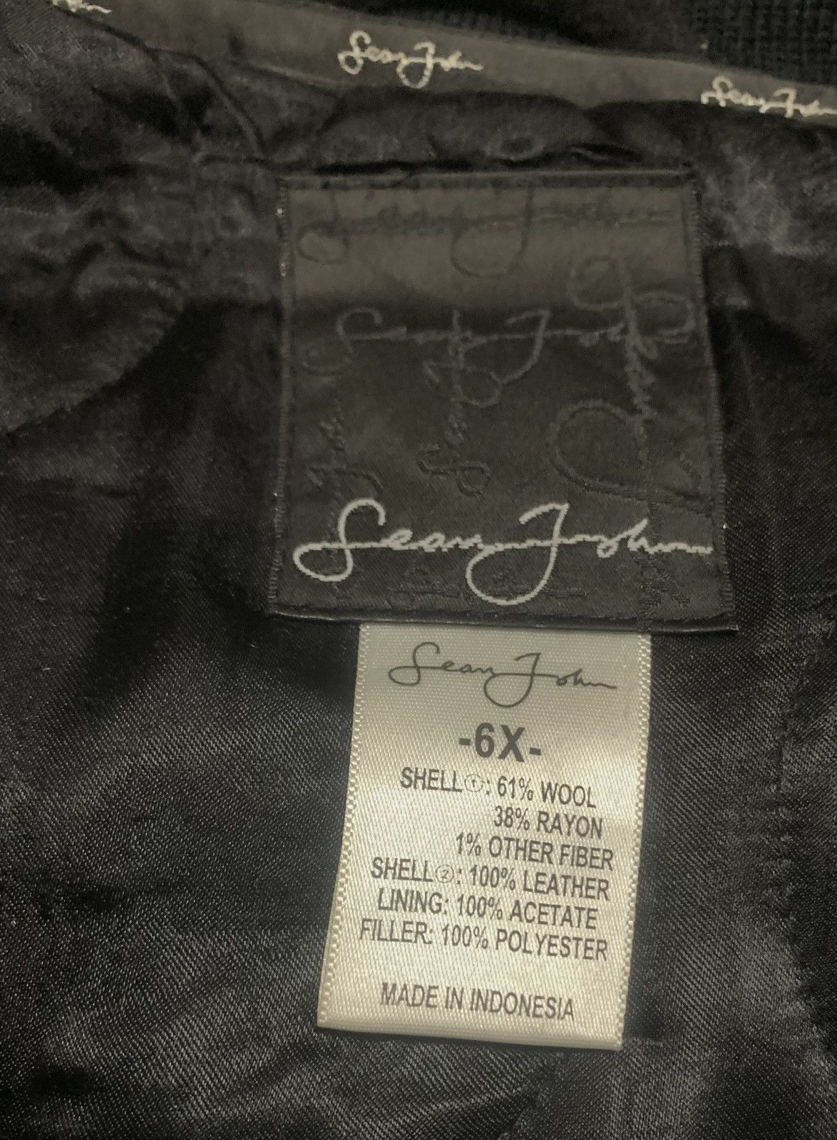 Sean John Vintage Sean John Wool Varsity Jacket Over Size 6XL Size US XXL / EU 58 / 5 - 6 Thumbnail