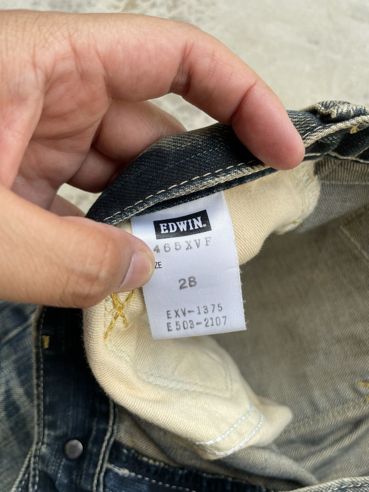 Edwin Vintage Edwin XV Function Buckle Back Jeans Size US 32 / EU 48 - 6 Thumbnail