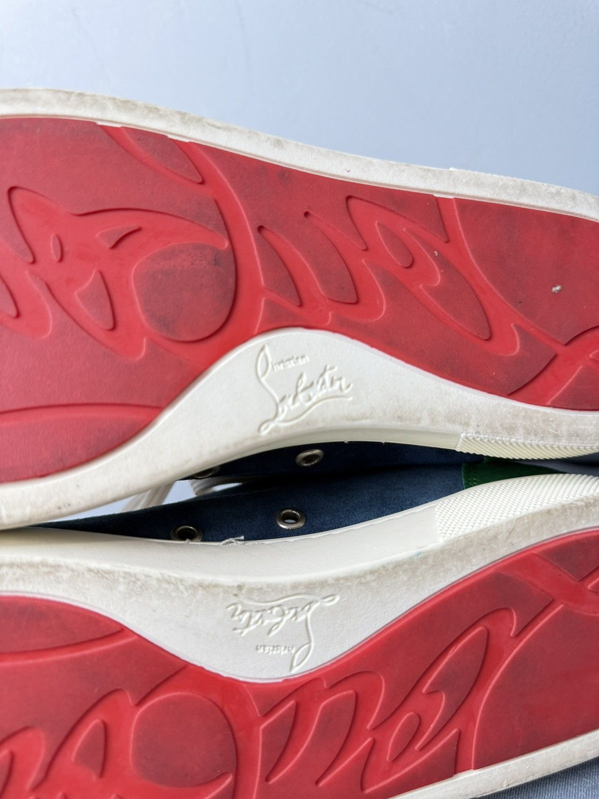 Christian Louboutin Christian Louboutin Suede Low Top Sneakers 42 Size Size US 8.5 / EU 41-42 - 13 Thumbnail