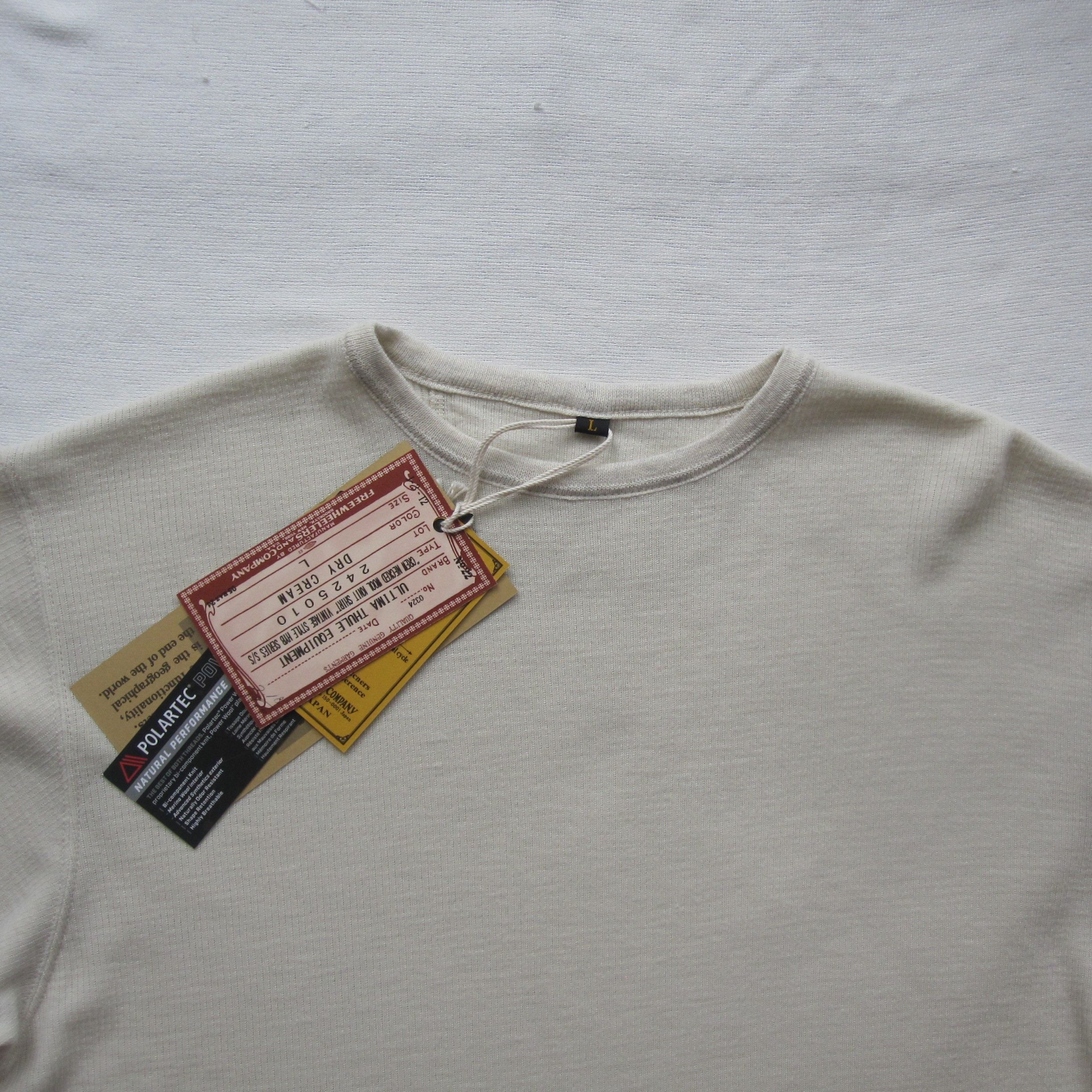 Freewheelers “CREW NECKED WOOL KNIT” SHORT SLEEVE SHIRT Size US L / EU 52-54 / 3 - 2 Thumbnail