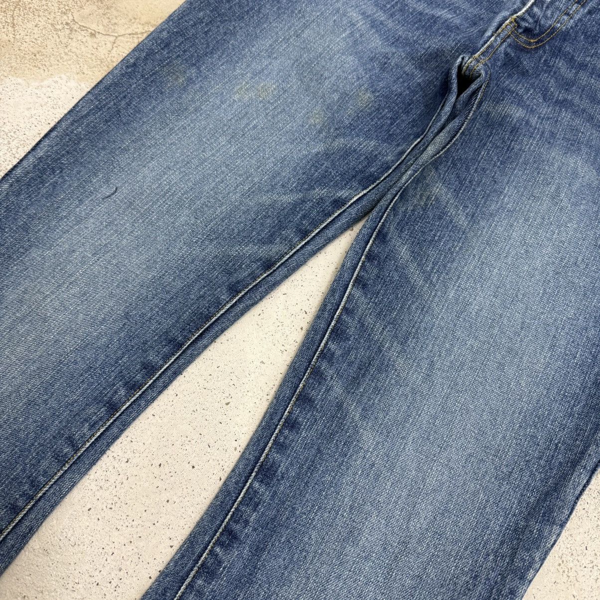 Japanese Brand Flare Vintage Blue Moon Blue Unisex Denim Pants Size US 27 - 7 Thumbnail