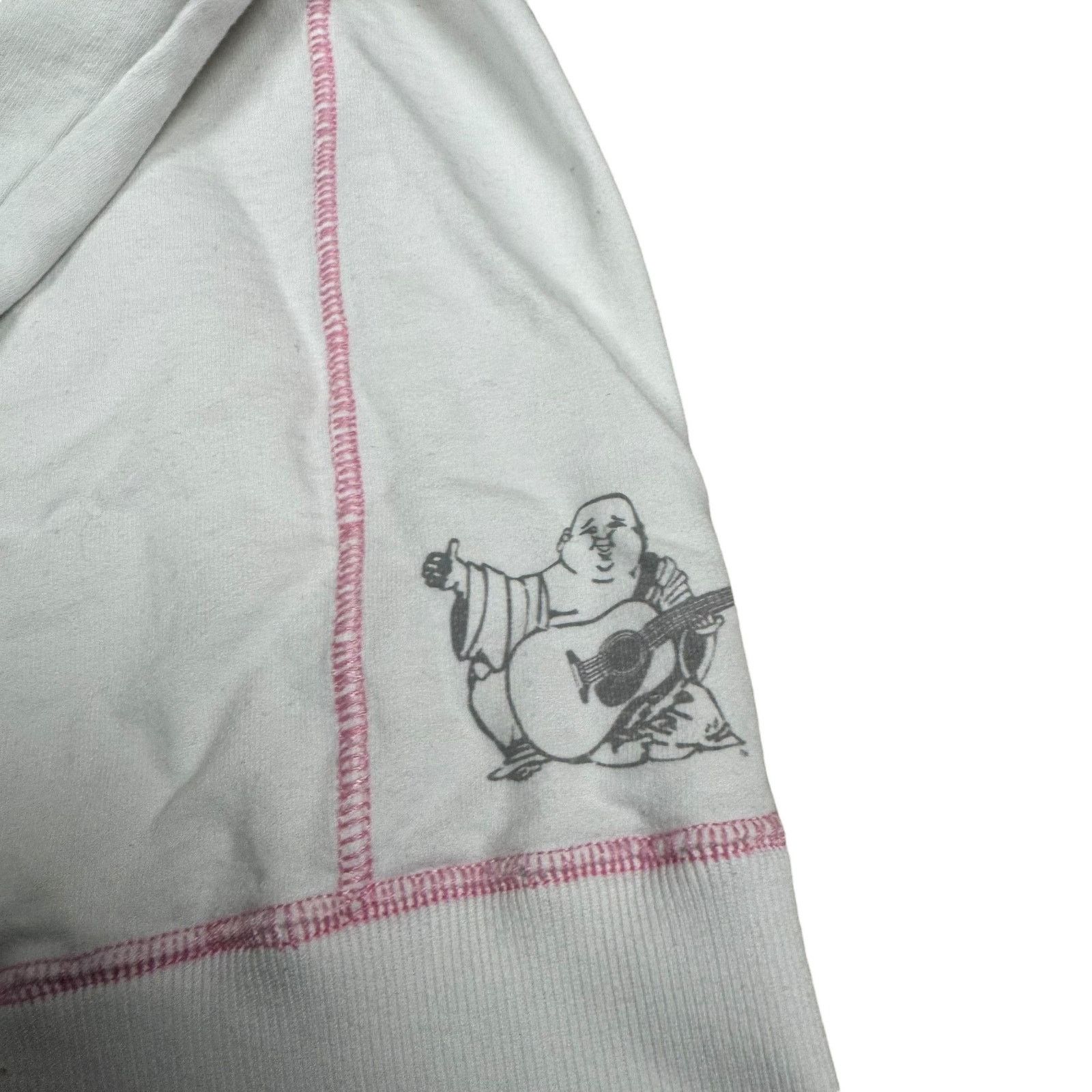 True Religion × Vintage True Religion Women's White Cotton Full Zip Hoodie Medium Size M / US 6-8 / IT 42-44 - 6 Thumbnail