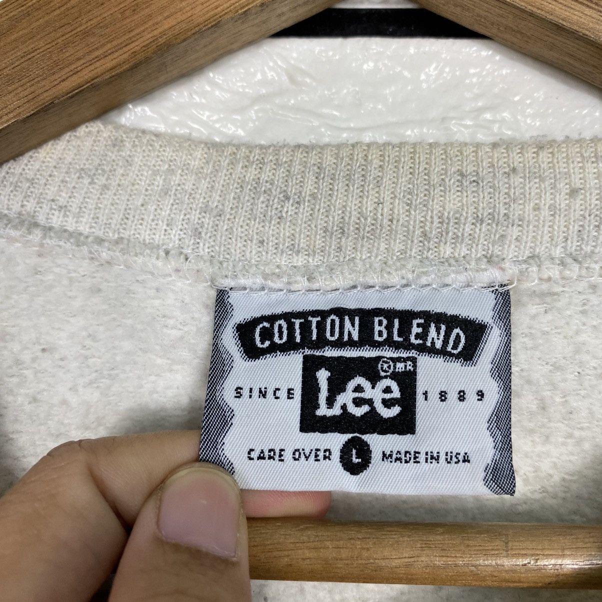 Lee 📌Vintage Sweatshirt Crewneck Lee Big Logo Size US L / EU 52-54 / 3 - 15 Thumbnail