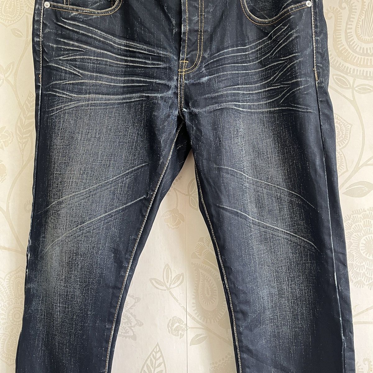 Swagger Acid Wash Faded Black Swagger Buttons Denim Size US 34 / EU 50 - 5 Thumbnail